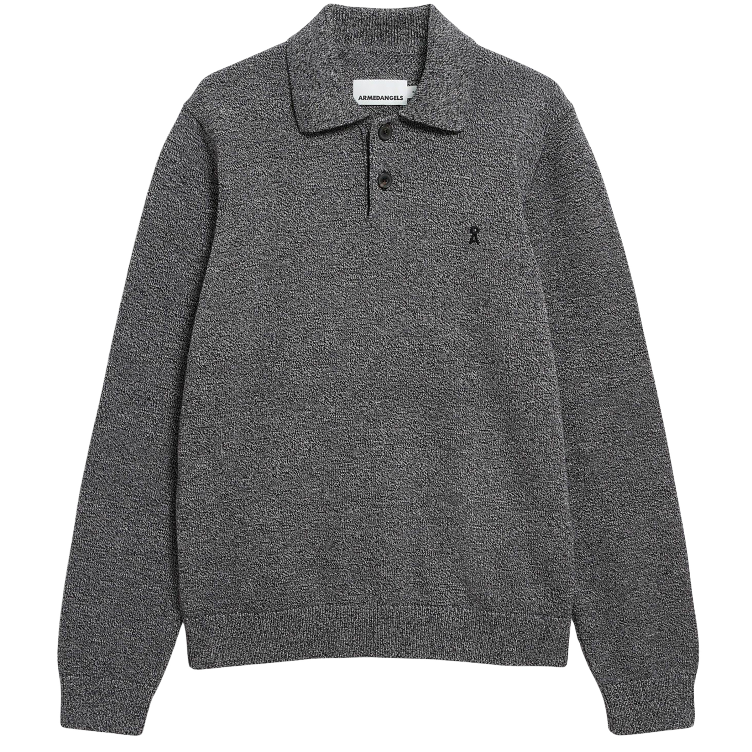 Armedangels Herren Mouline Knit Polo Longsleeve