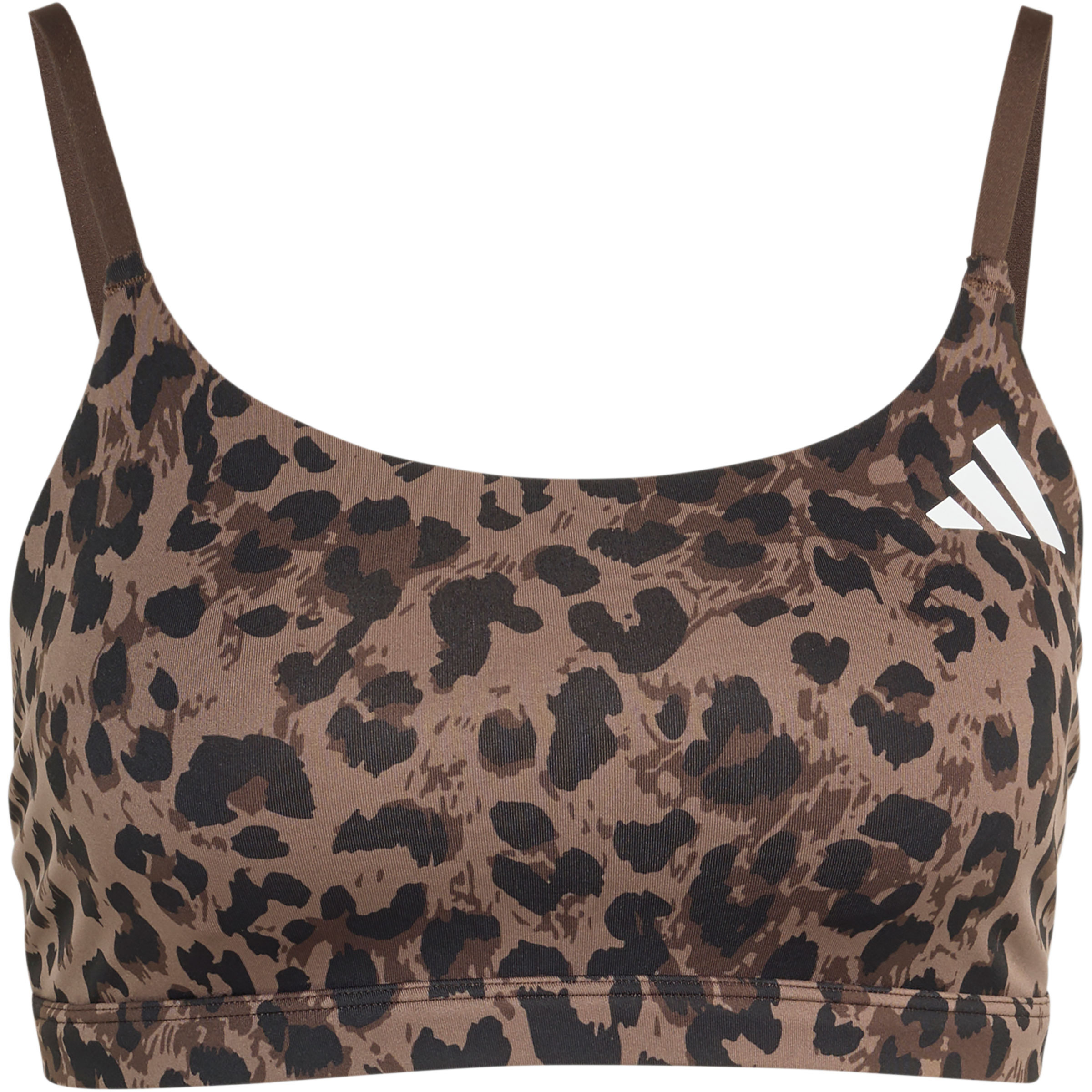 adidas Damen Optime AOP Leopard Light Support Sport BH