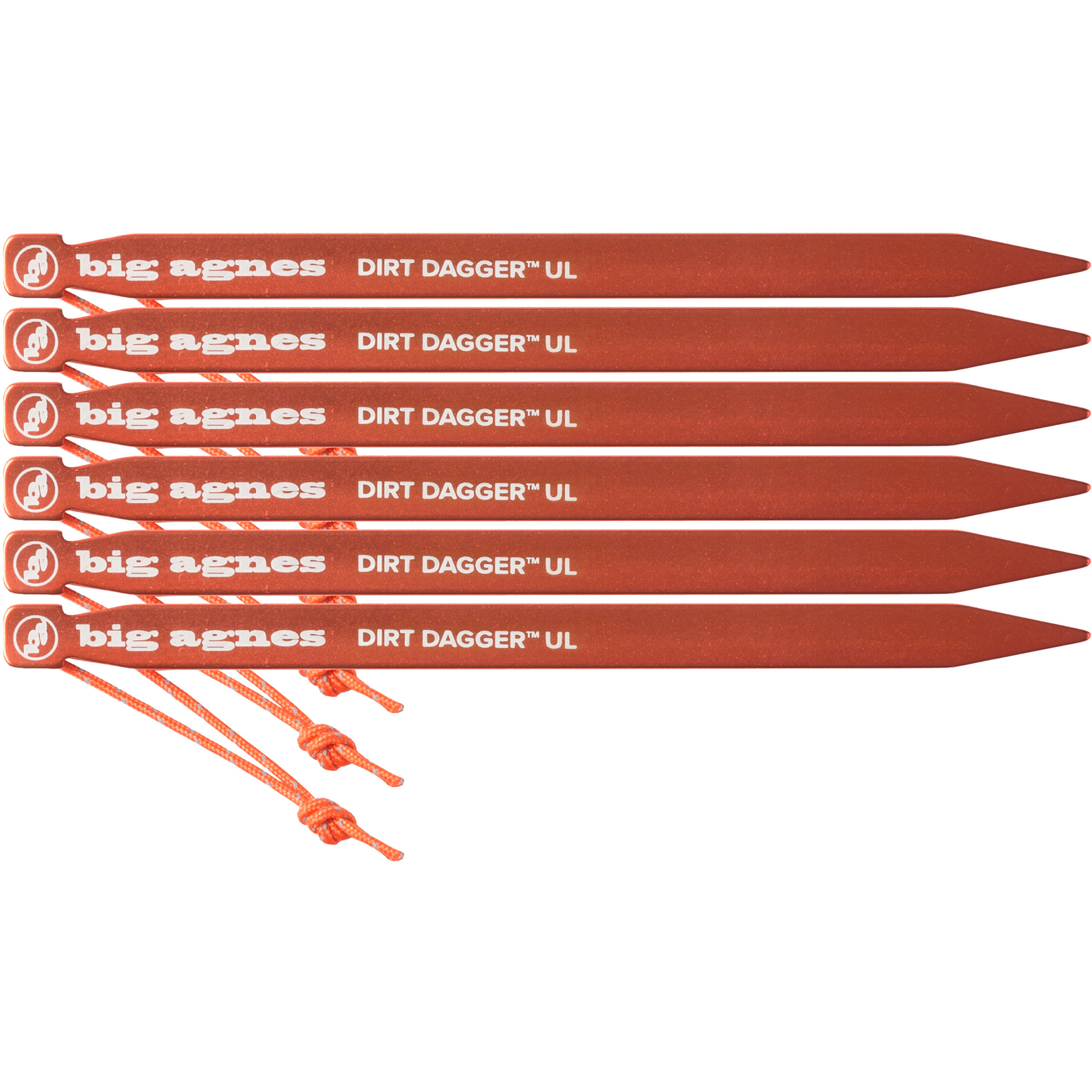 Big Agnes Dirt Dagger 6" 6er Pack Heringe