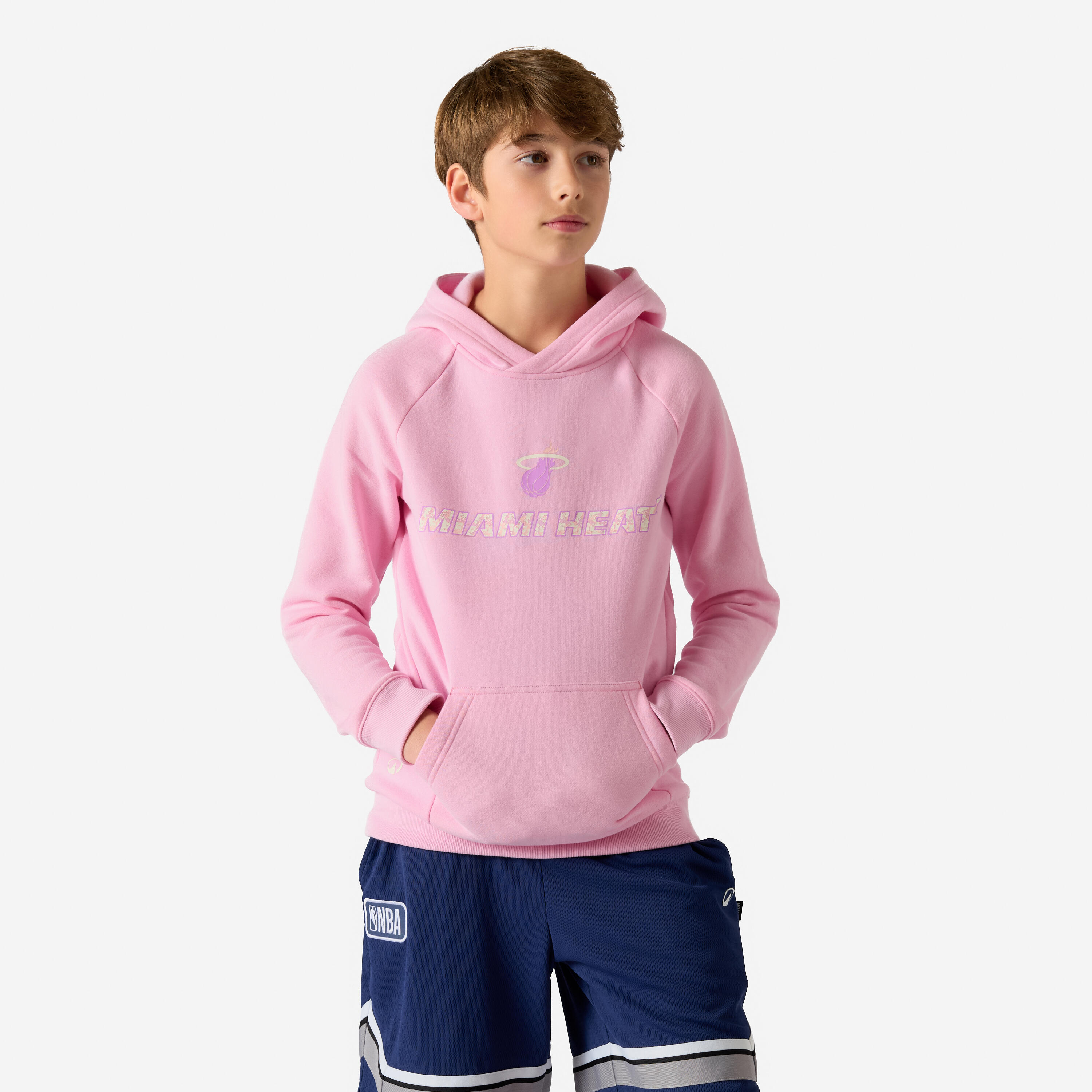 Kinder Sweatshirt mit Kapuze - Hoodie NBA Miami rosa