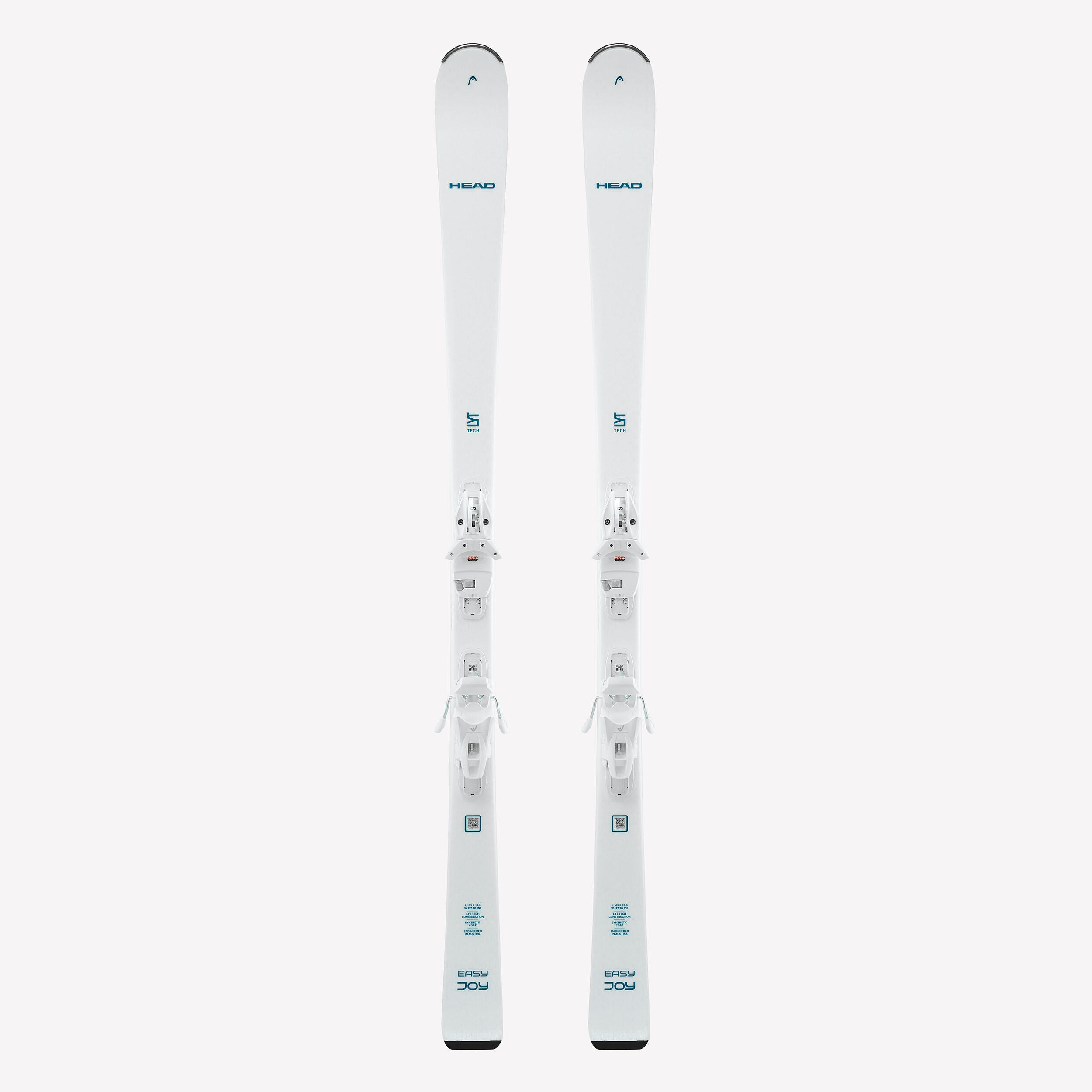 Ski Damen mit Bindung Piste - Easy Joy Head weiß/grün