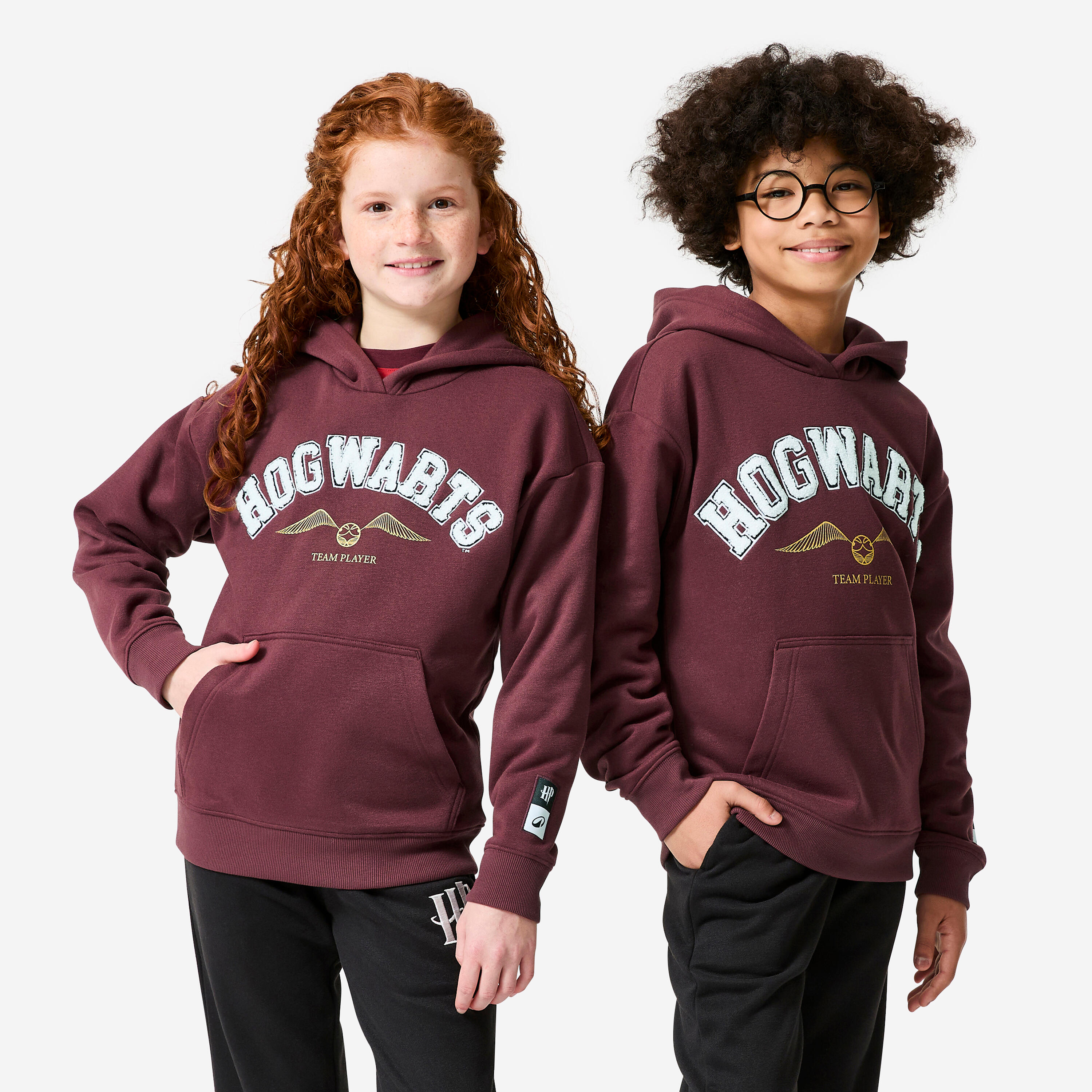 Hoodie Kinder Molton warm - Harry Potter bordeaux
