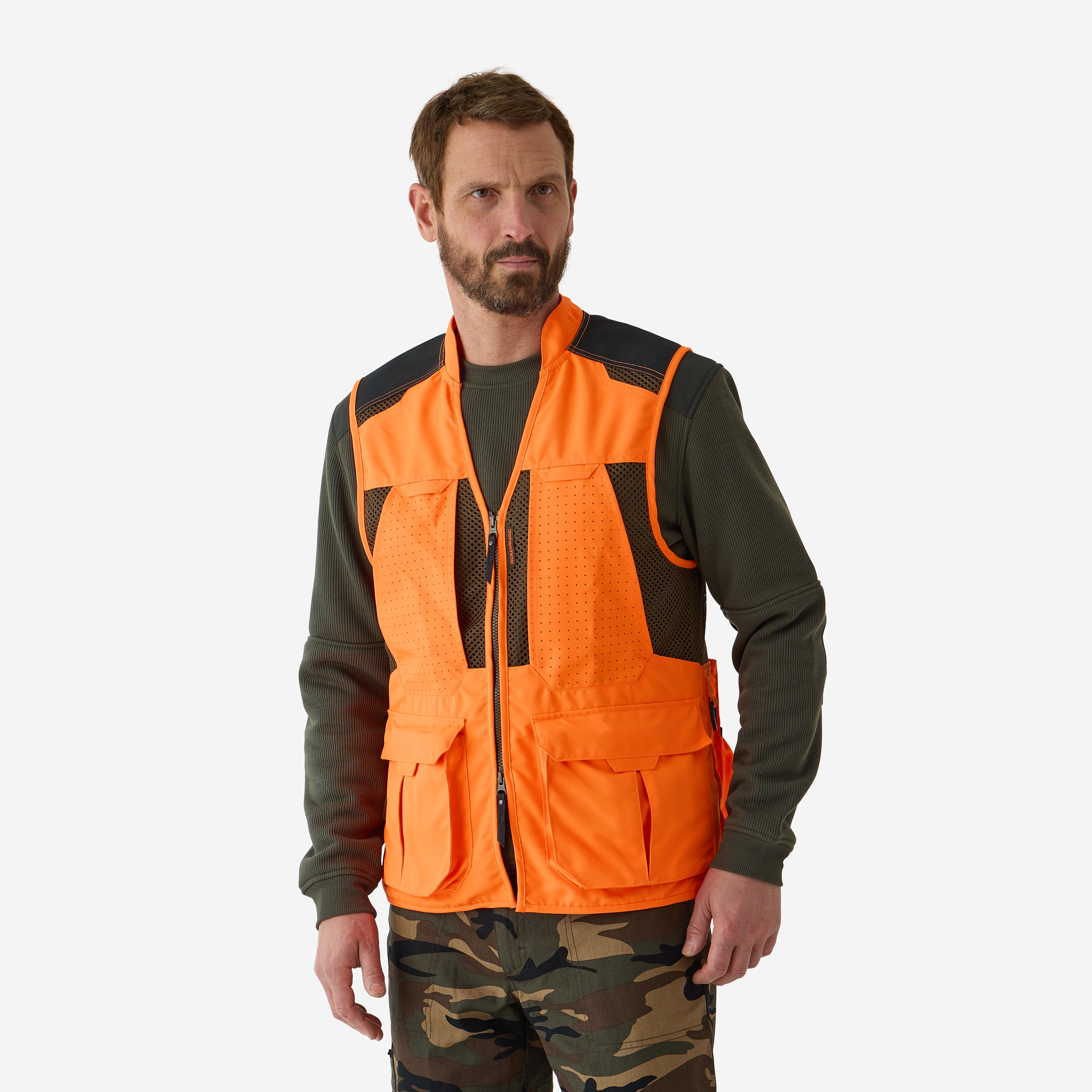 Jagdweste 520 Herren orange
