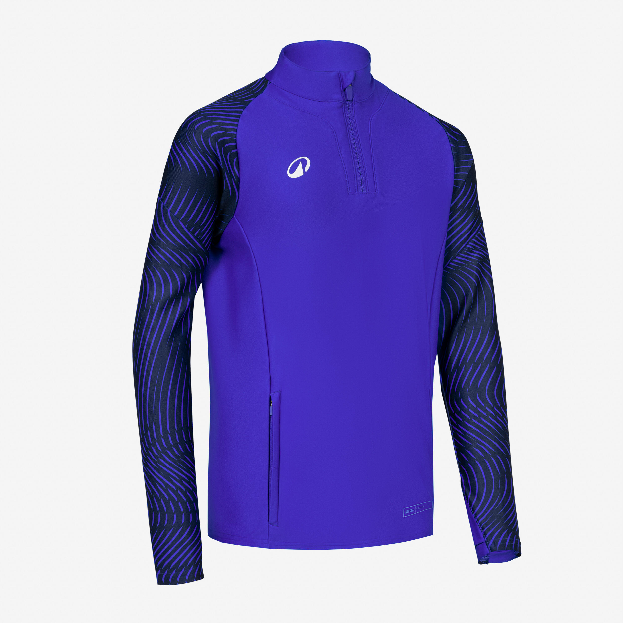 Kinder Fußball Sweatshirt 1/2-Zip - Club Wavy blau/marineblau