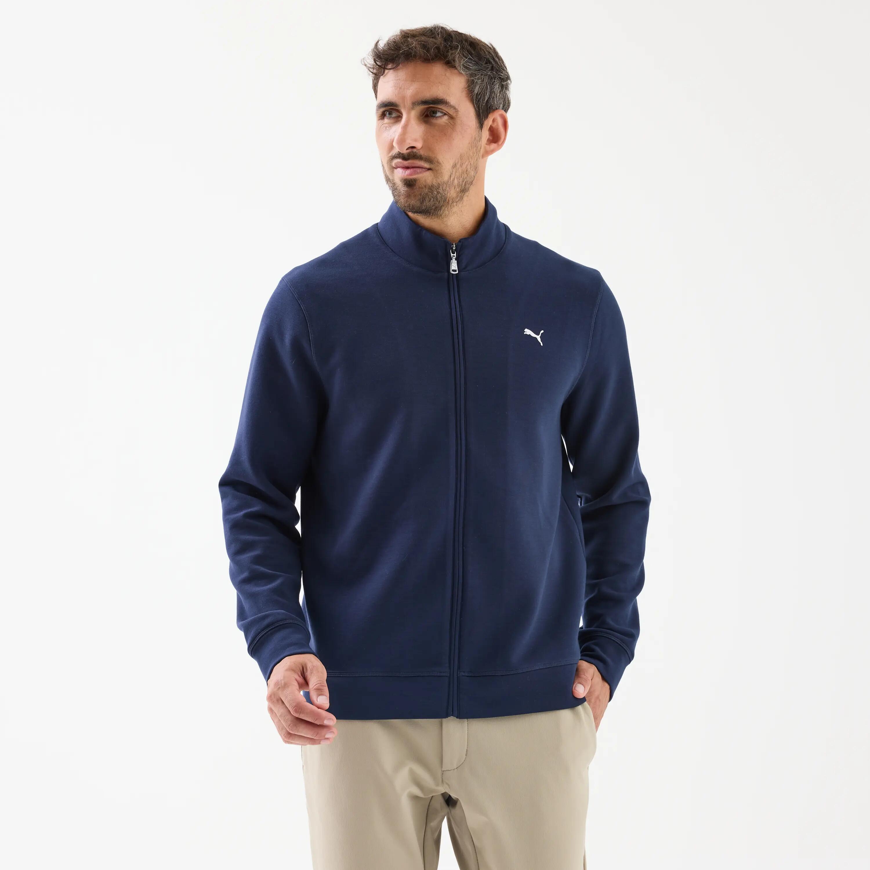 Herren Golf Fleecejacke winddicht - Cloudspun marineblau