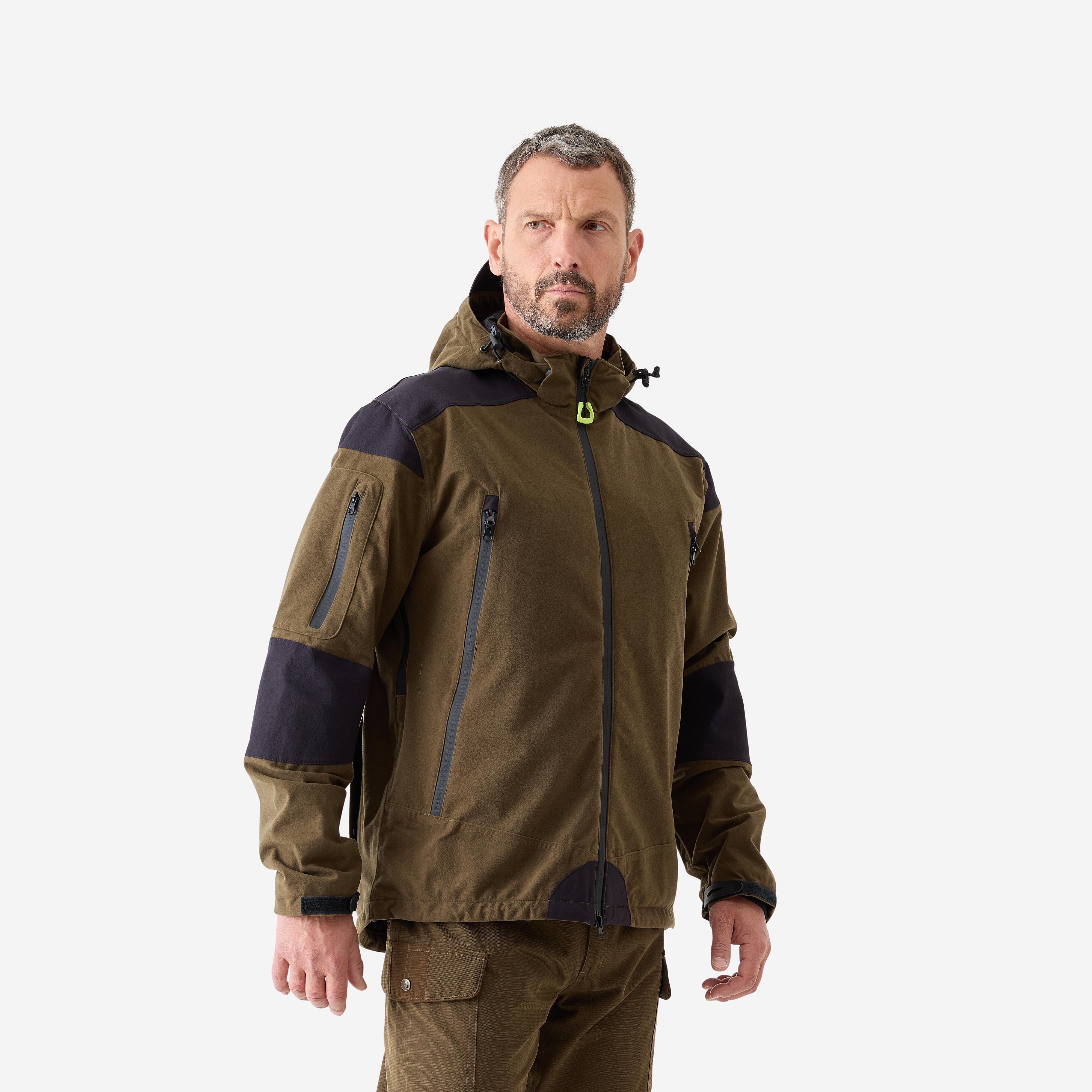 Jagdjacke Puma wasserdicht khaki