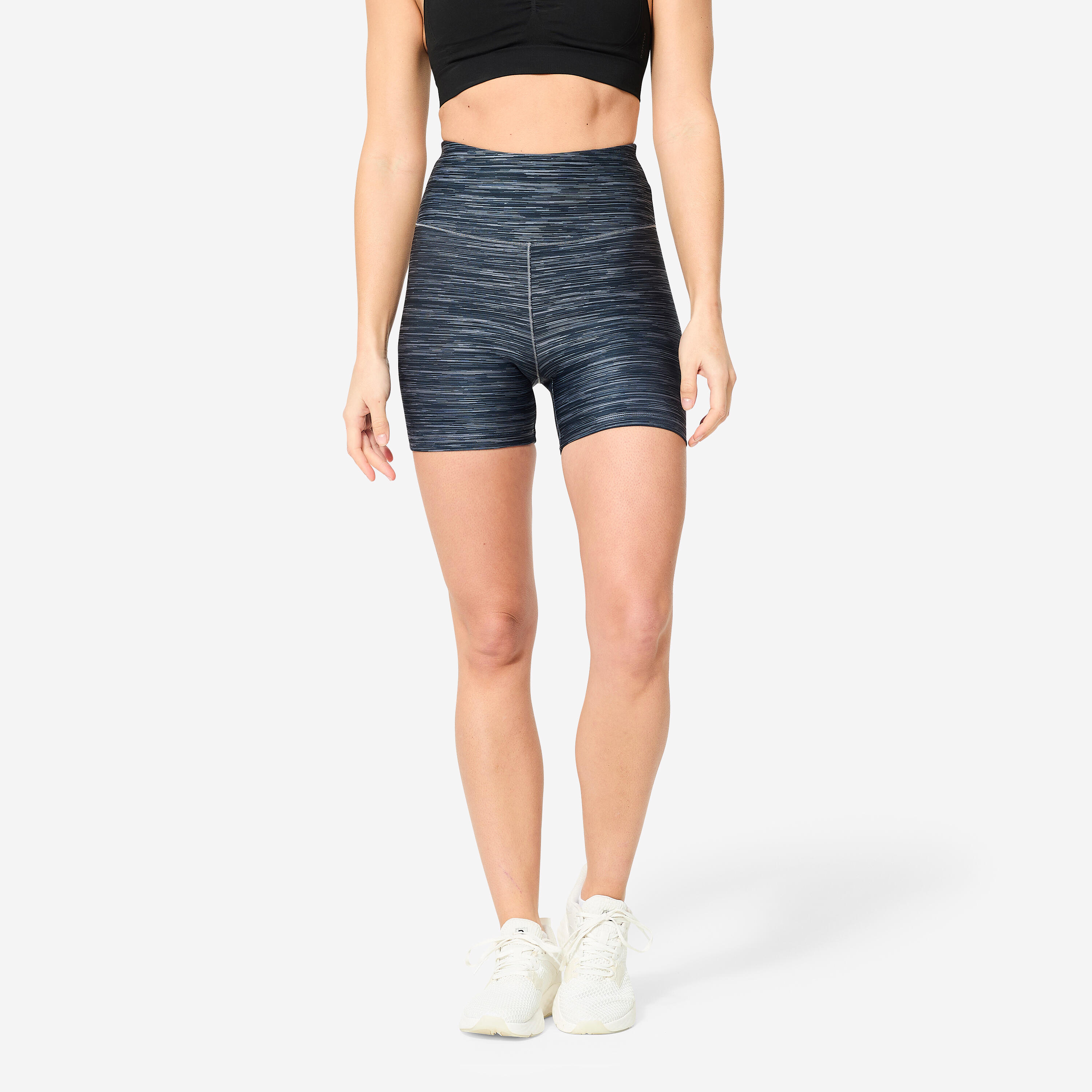Shorts Fitness Cardio Damen - 100 graumeliert