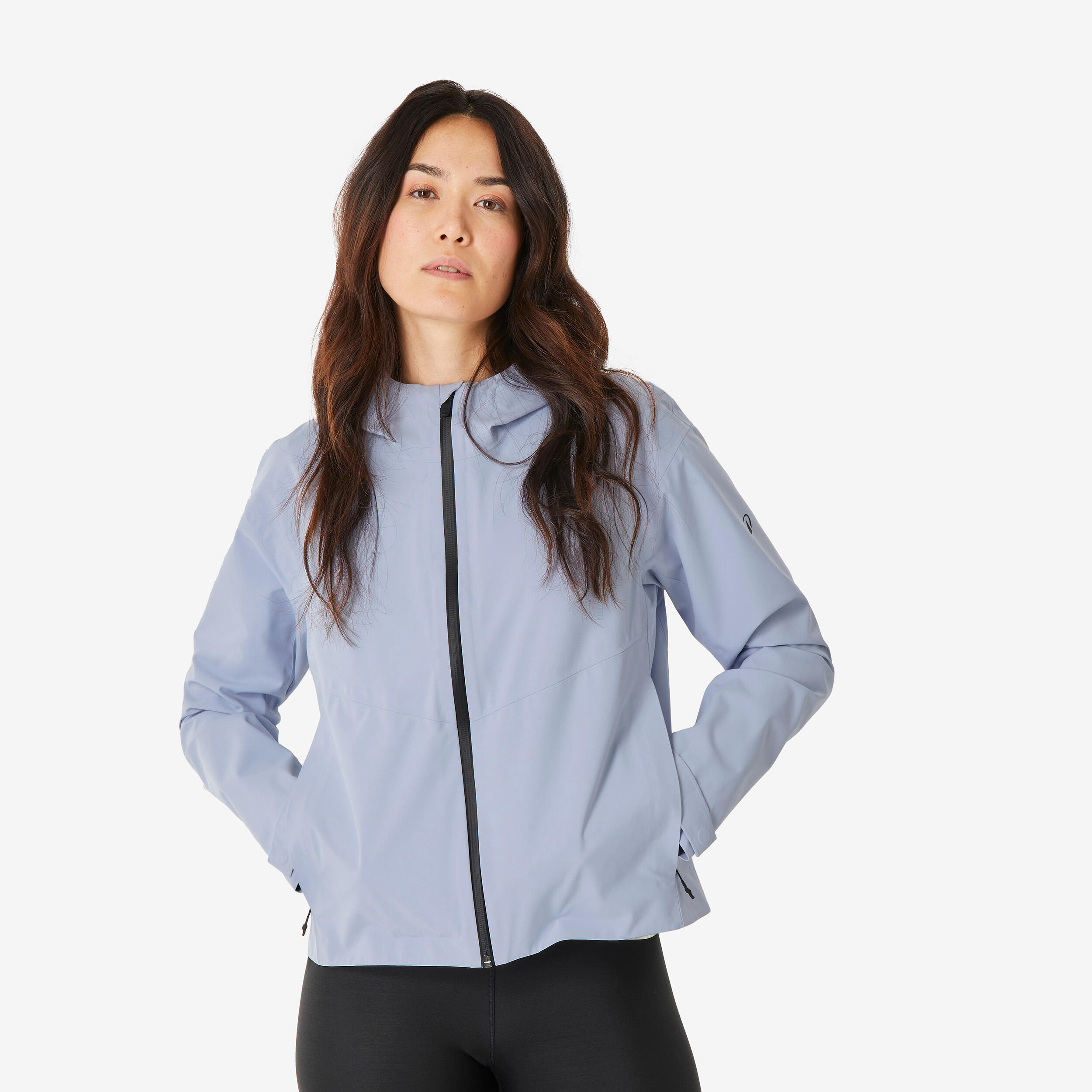 Wanderjacke Damen wasserdicht Wandern - MH100 violett