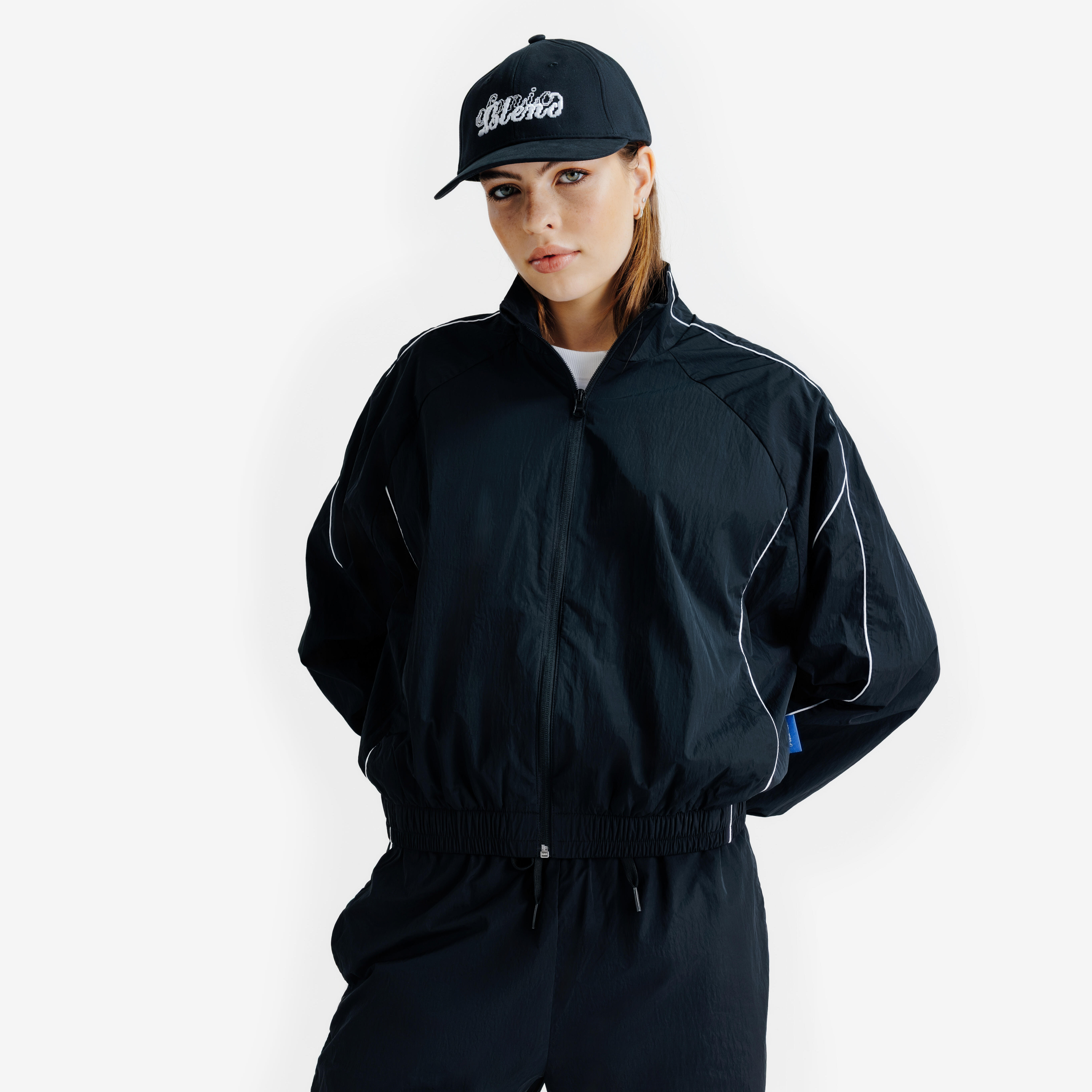 Trainingsjacke Damen gewebt - Heritage schwarz