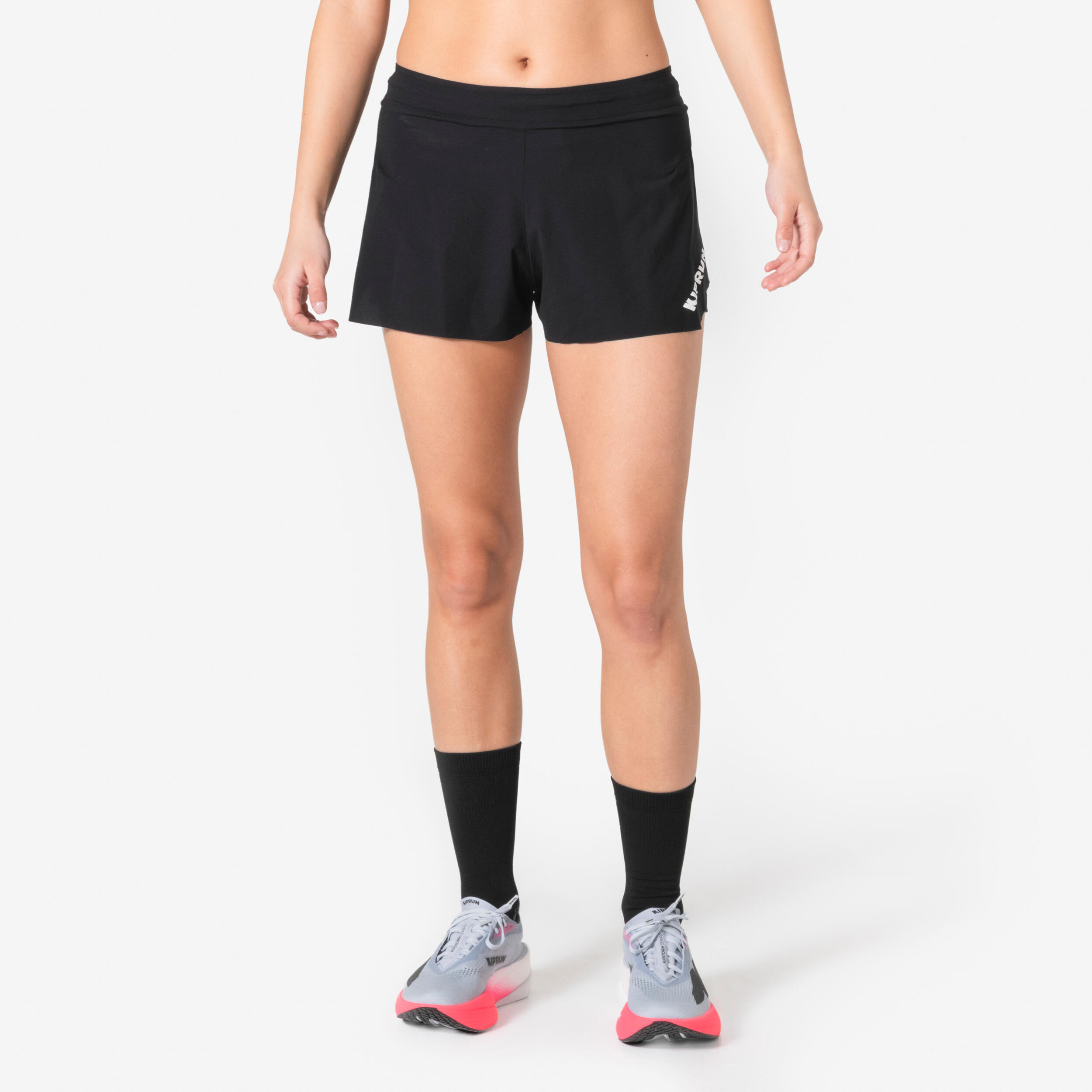Laufshorts Damen integrierter Slip Performance - Proteam schwarz
