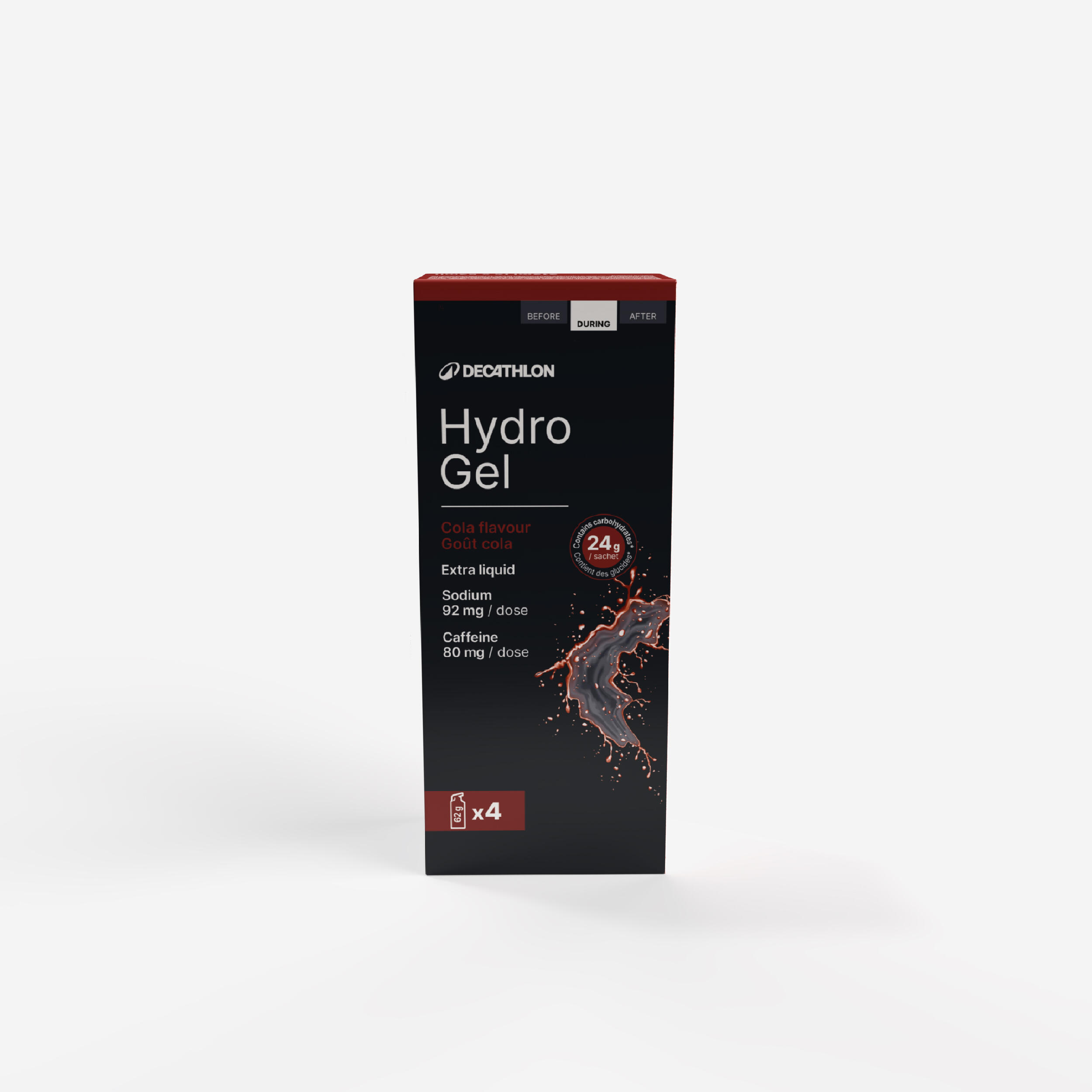 Energy Gel Hydrogel über 3 Stunden Cola 4 Stück