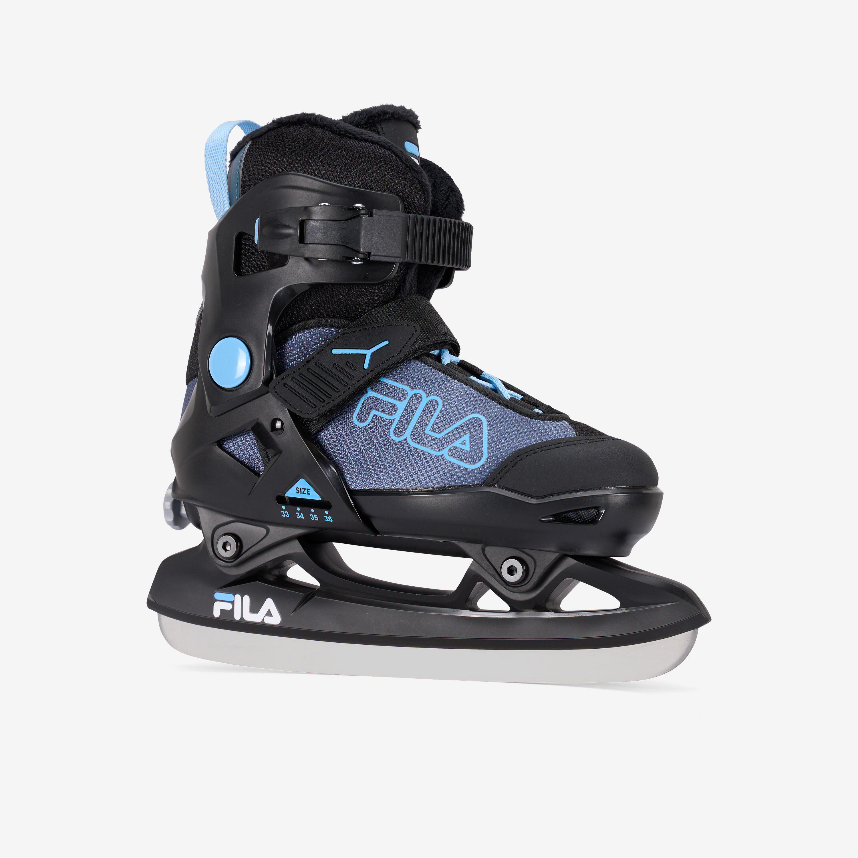 Schlittschuhe Kinder - Fila schwarz/blau