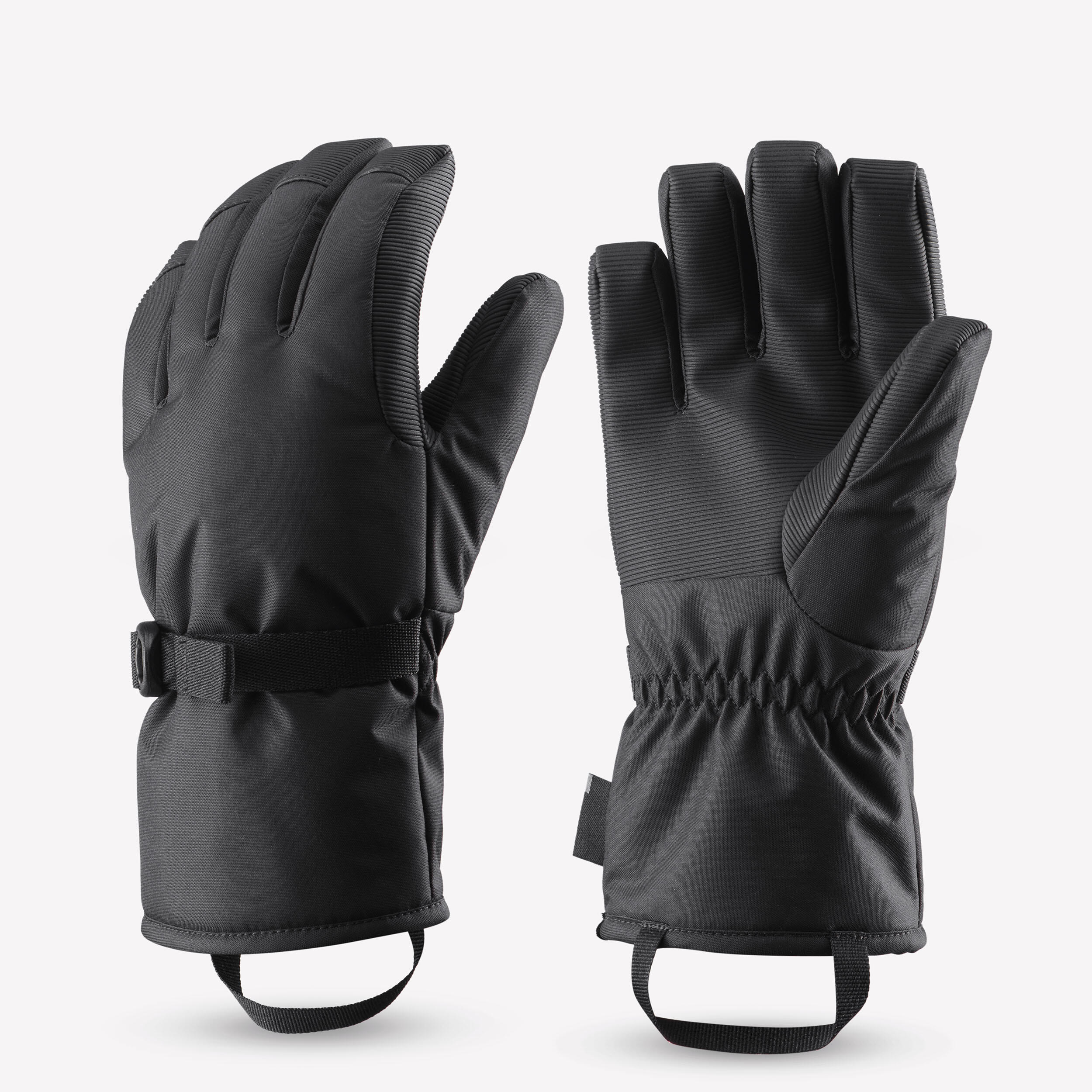 Skihandschuhe Kinder wasserdicht - 500 schwarz