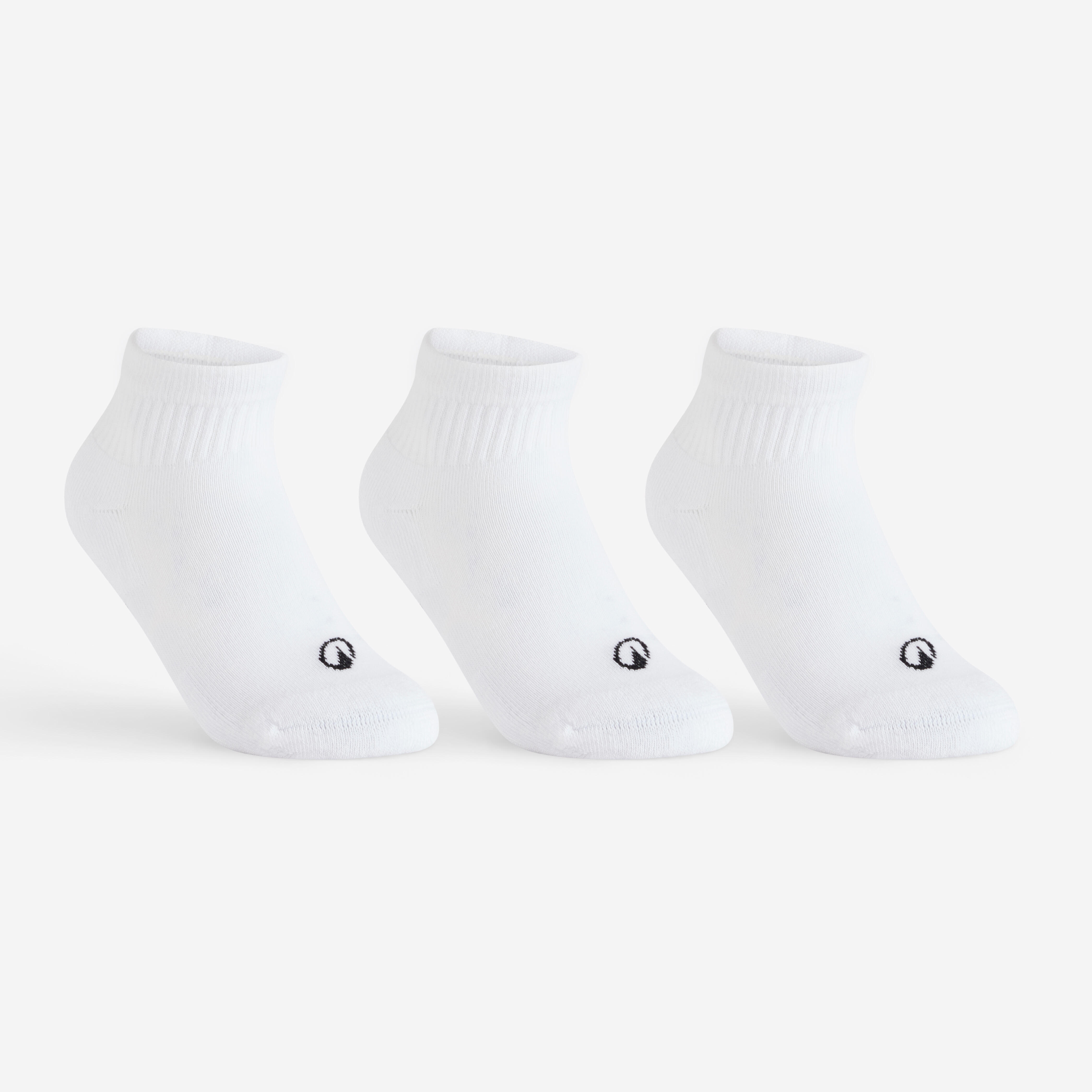 Kinder Tennissocken Mid 3er-Pack - RS100 weiß