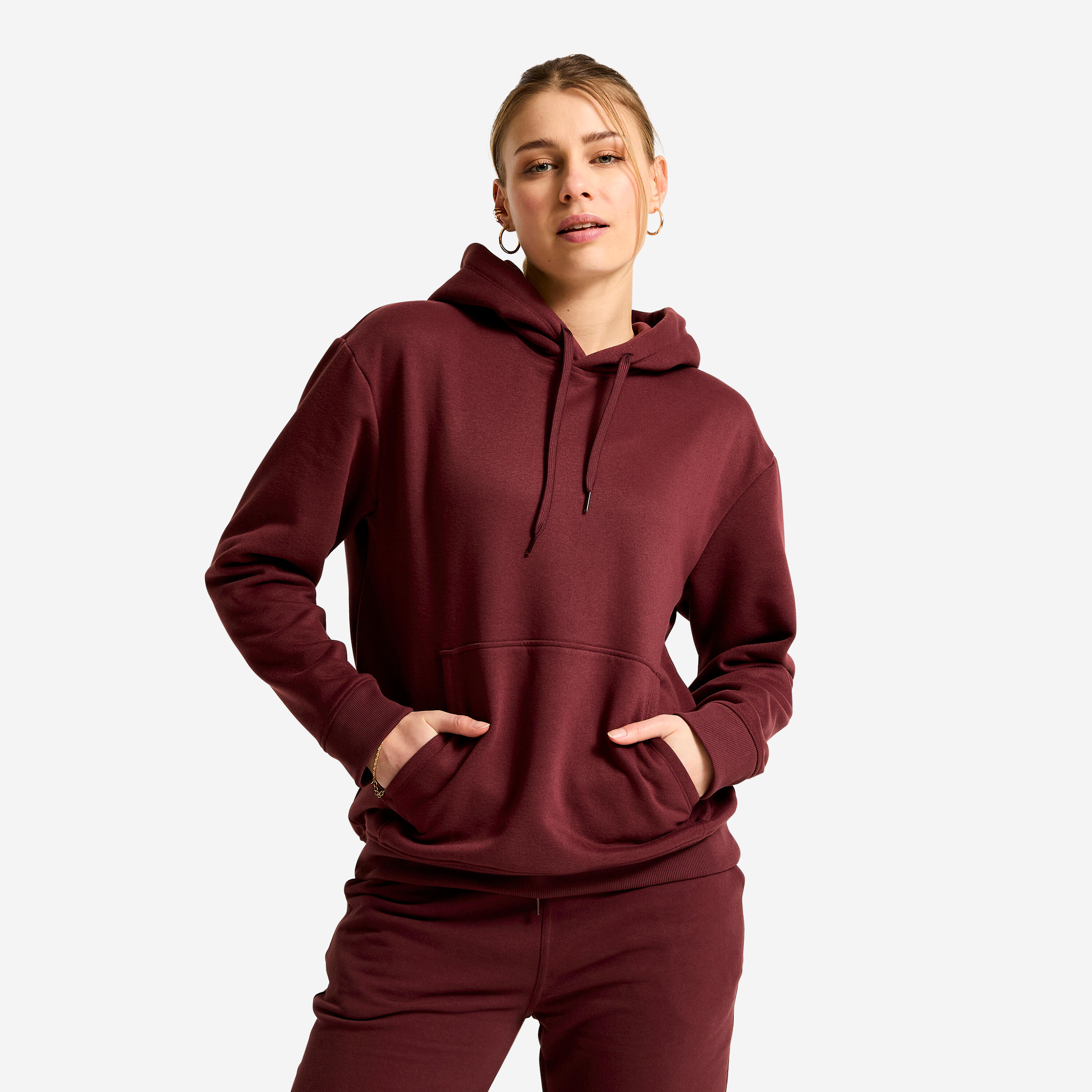 Hoodie Damen - Essential bordeaux