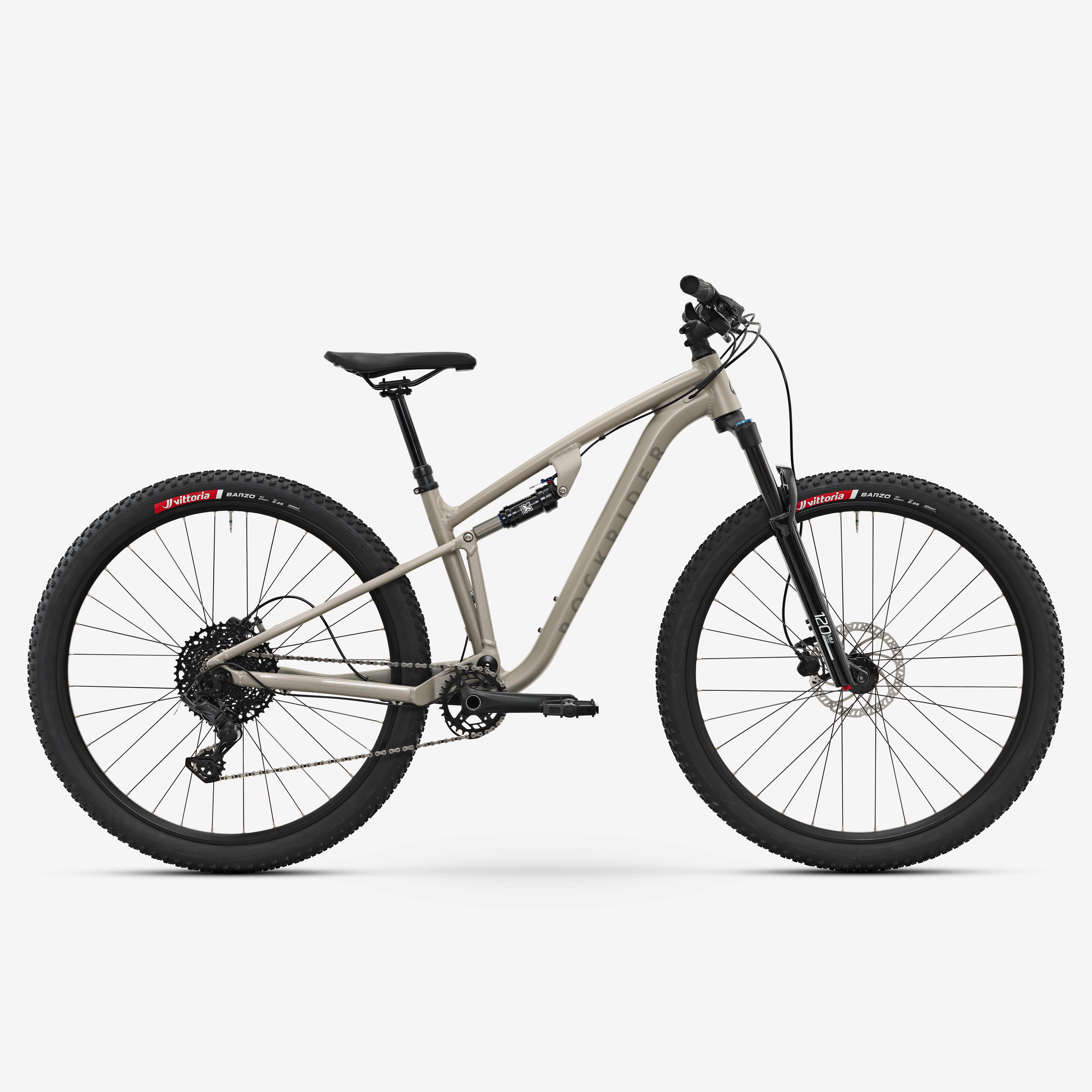 Mountainbike 29 Zoll vollgefedert Aluminiumrahmen EXPL 140 S beige