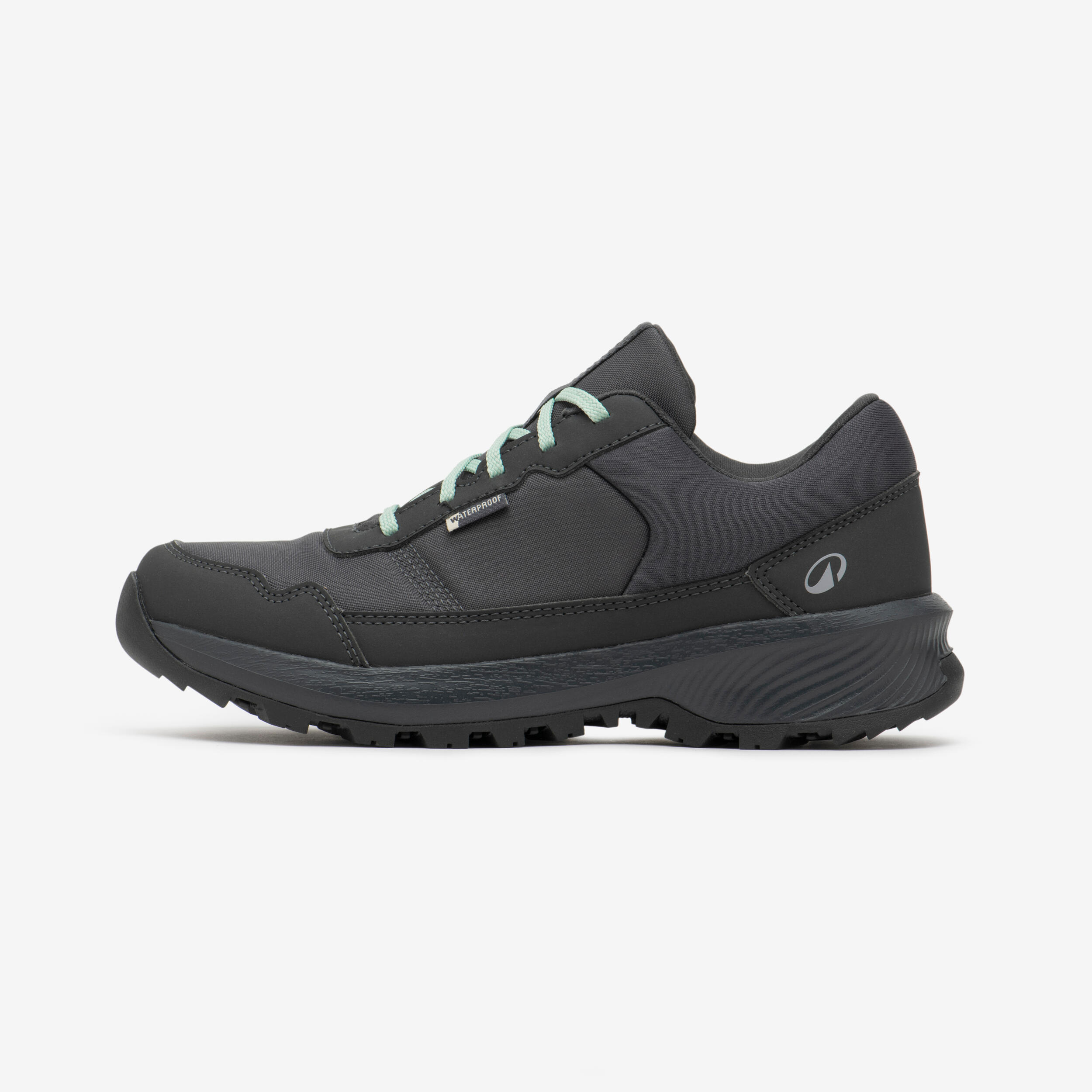 Wanderschuhe Damen niedrig wasserdicht Wandern - NH100 WP grau