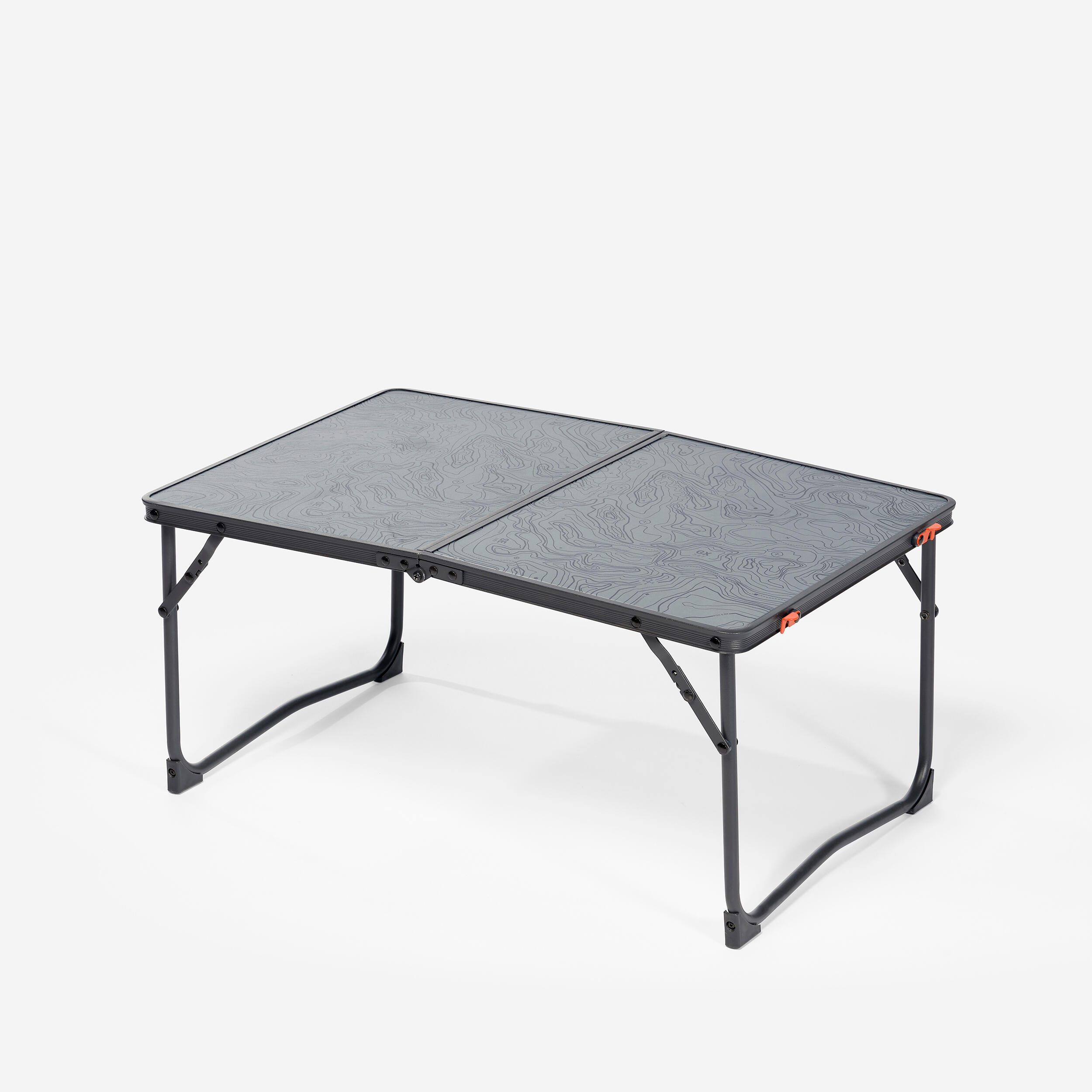 Campingtisch niedrig klappbar - 2 bis 4 Personen grau