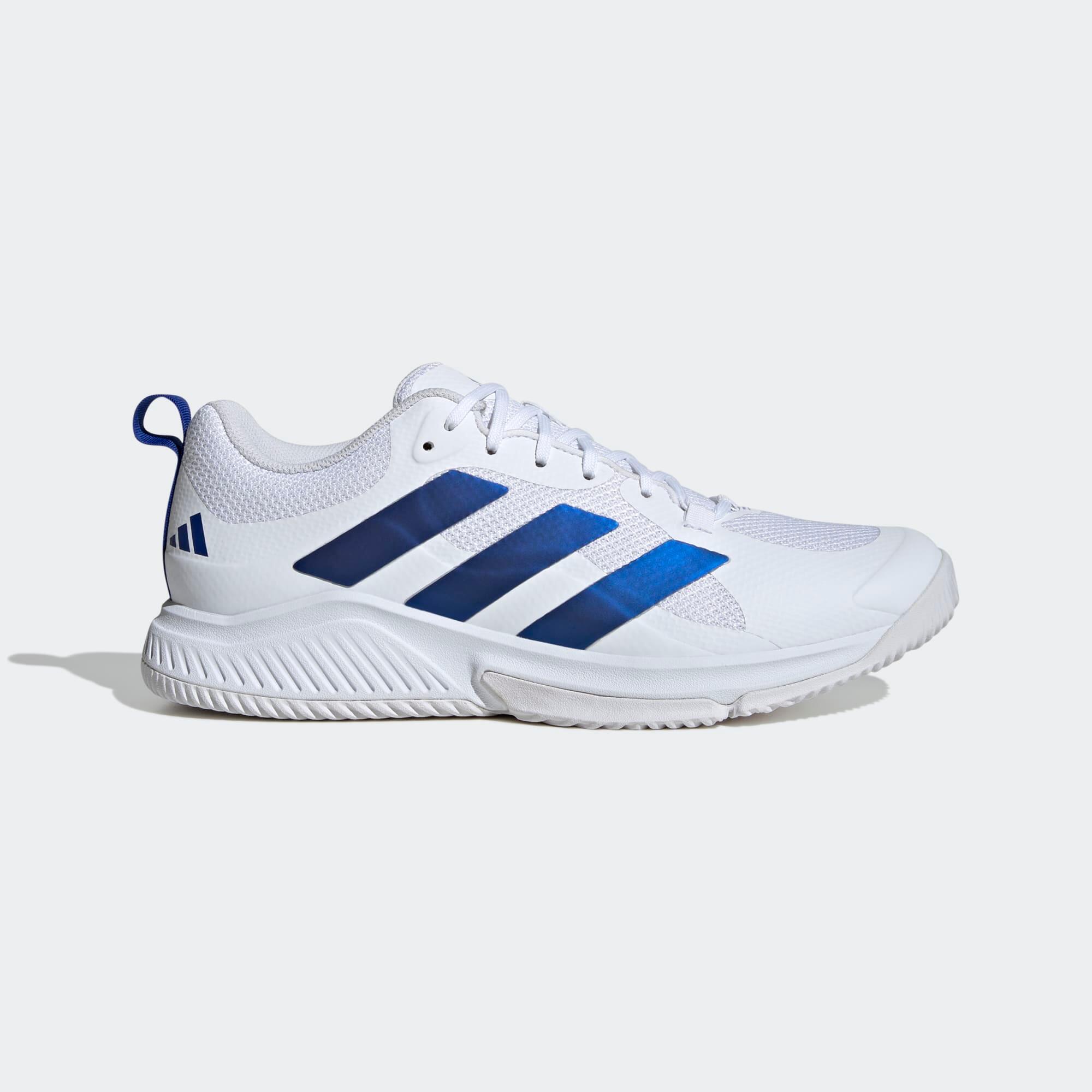 Damen/Herren Handball Hallenschuhe - adidas Court Team 2.0 weiß/blau