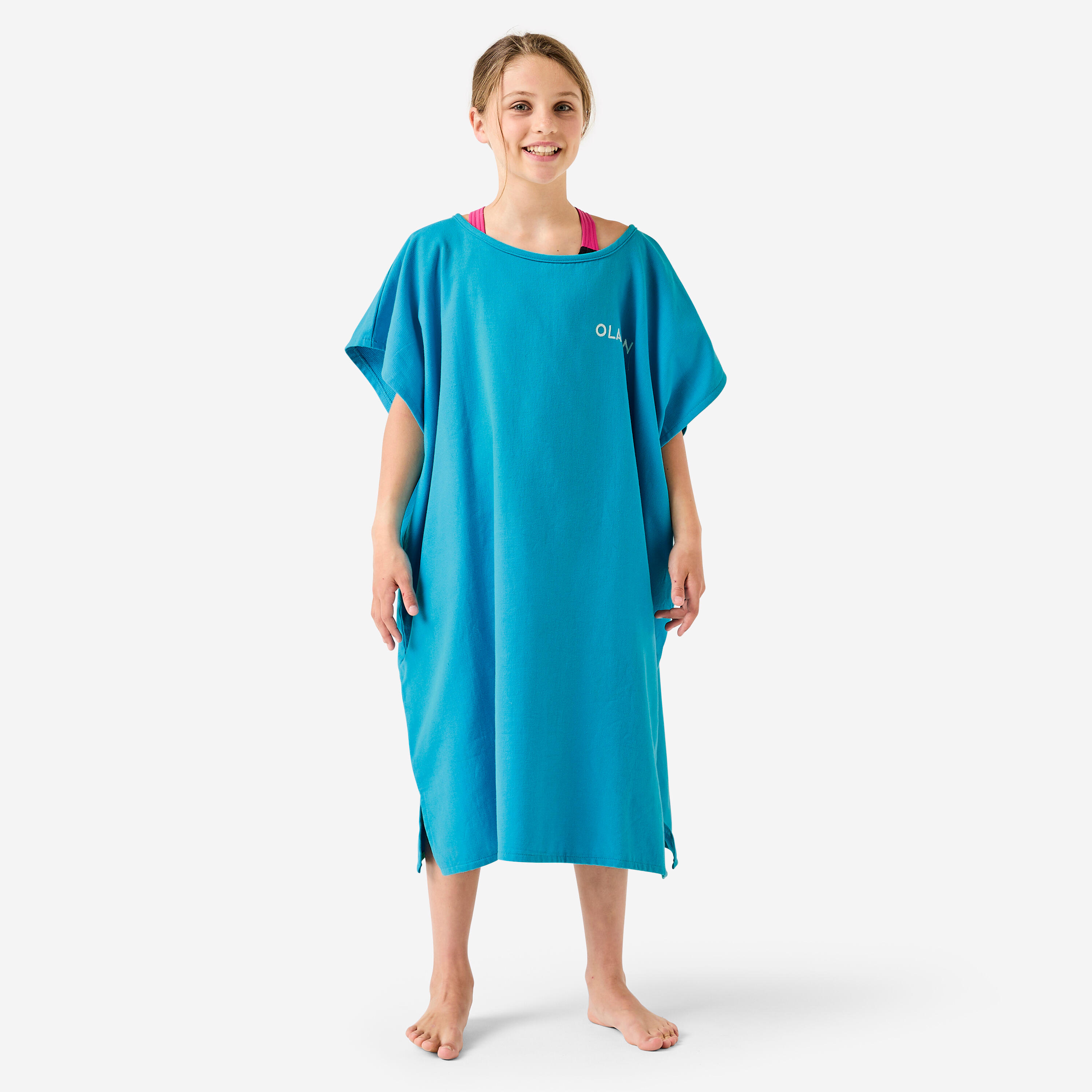 Surf-Poncho Kinder 100 blau