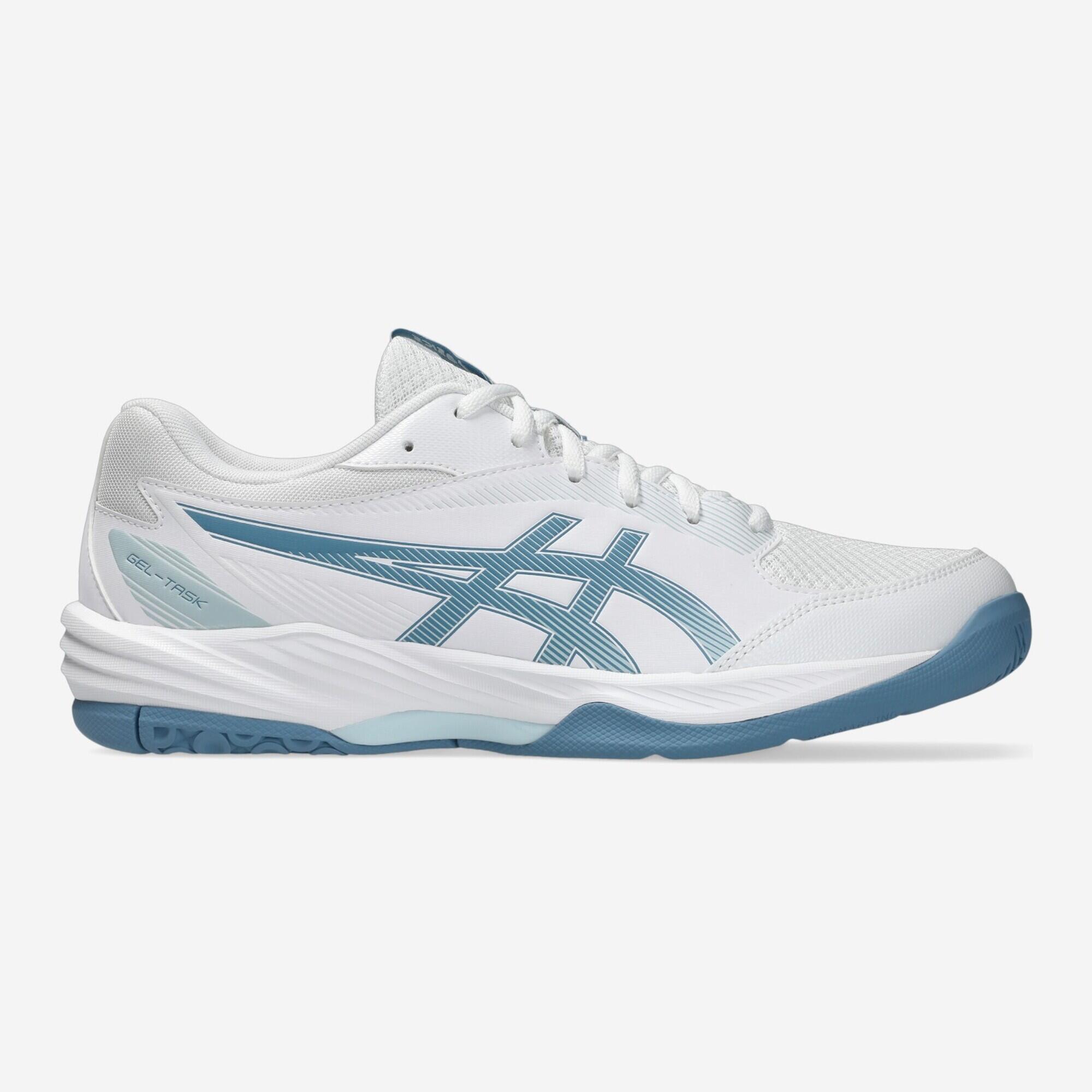 Damen/Herren Handball Hallenschuhe - ASICS GEL-TASK weiß/blau
