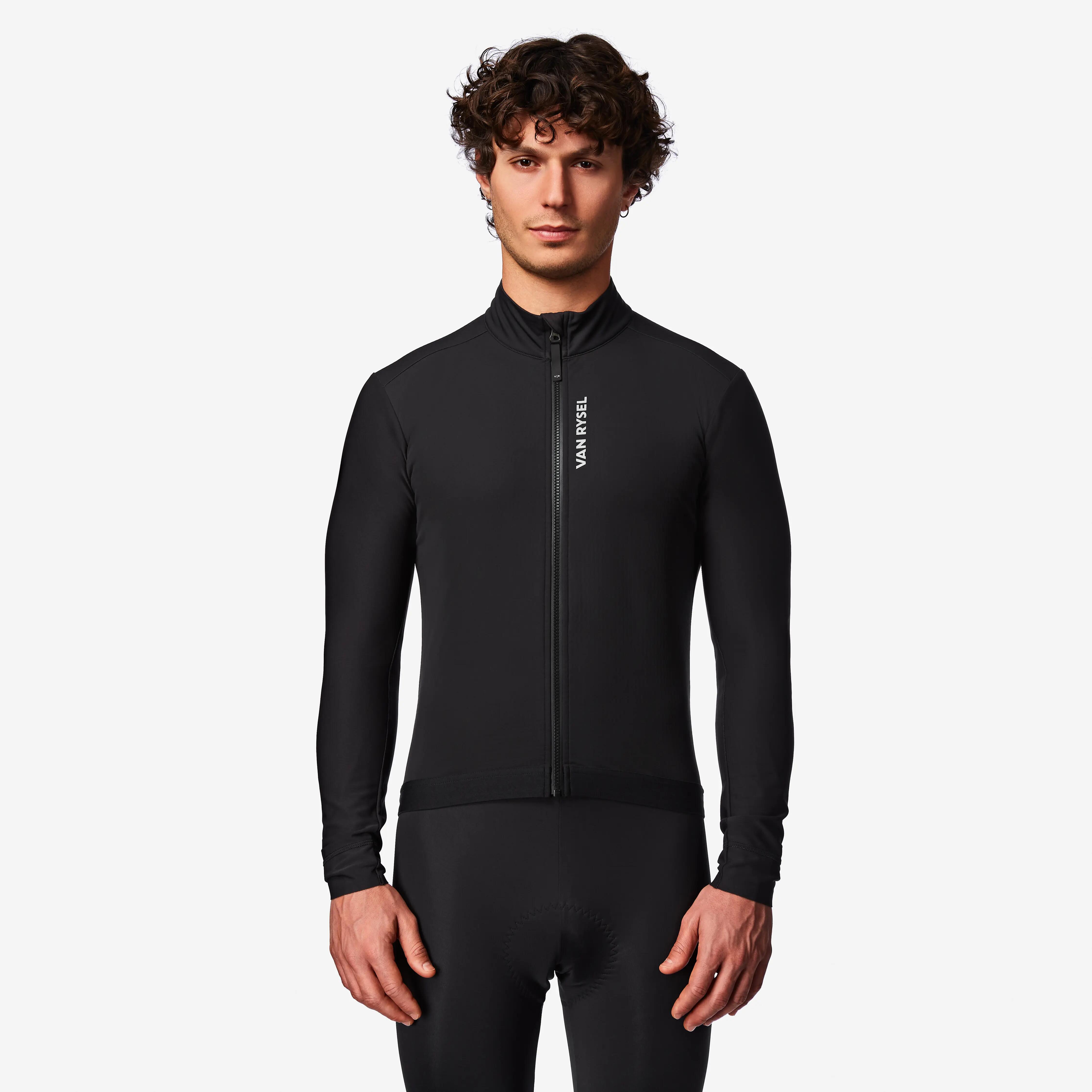 Fahrrad Winterjacke Rennrad "RCR 2" Herren schwarz