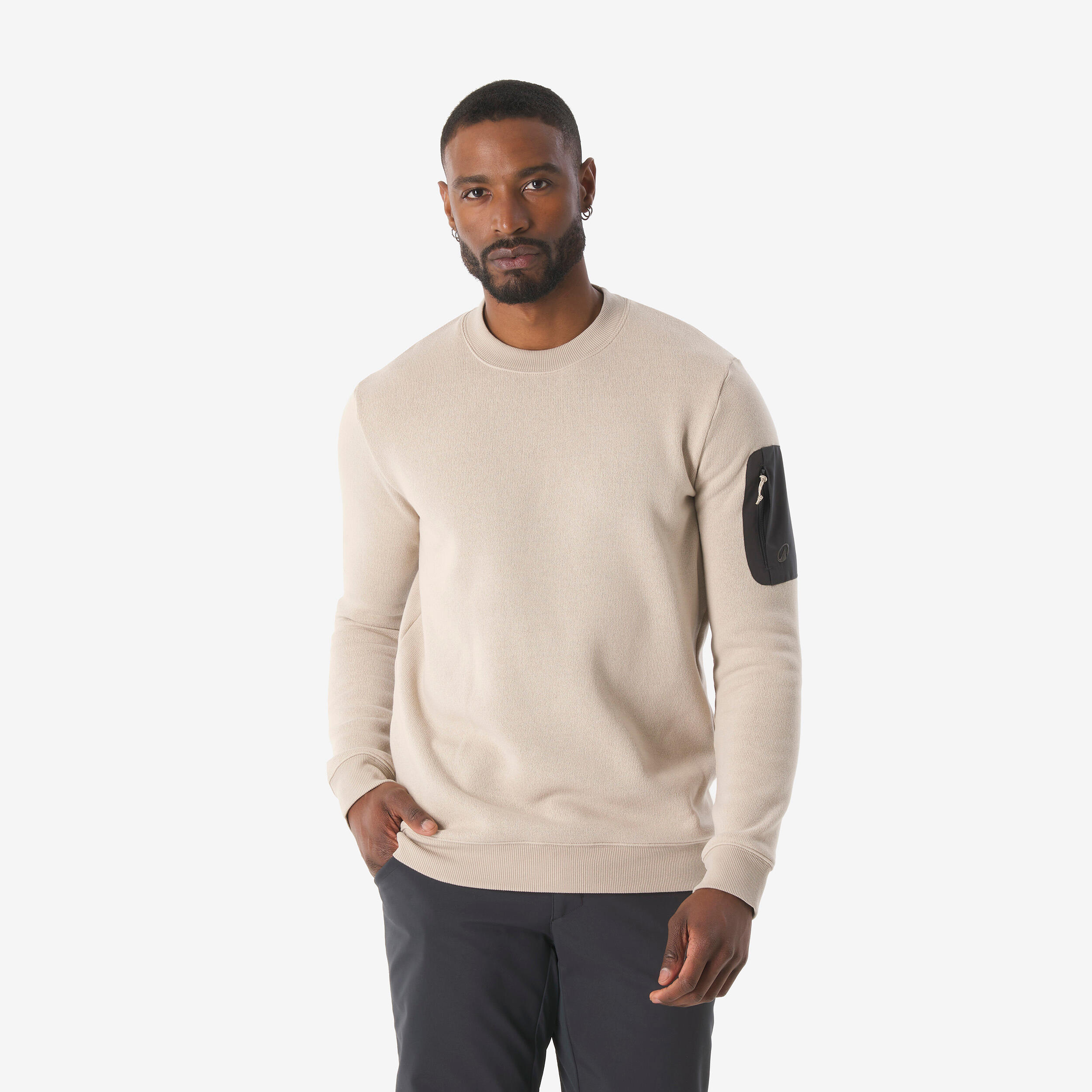 Wanderpullover Herren - NH100 beige