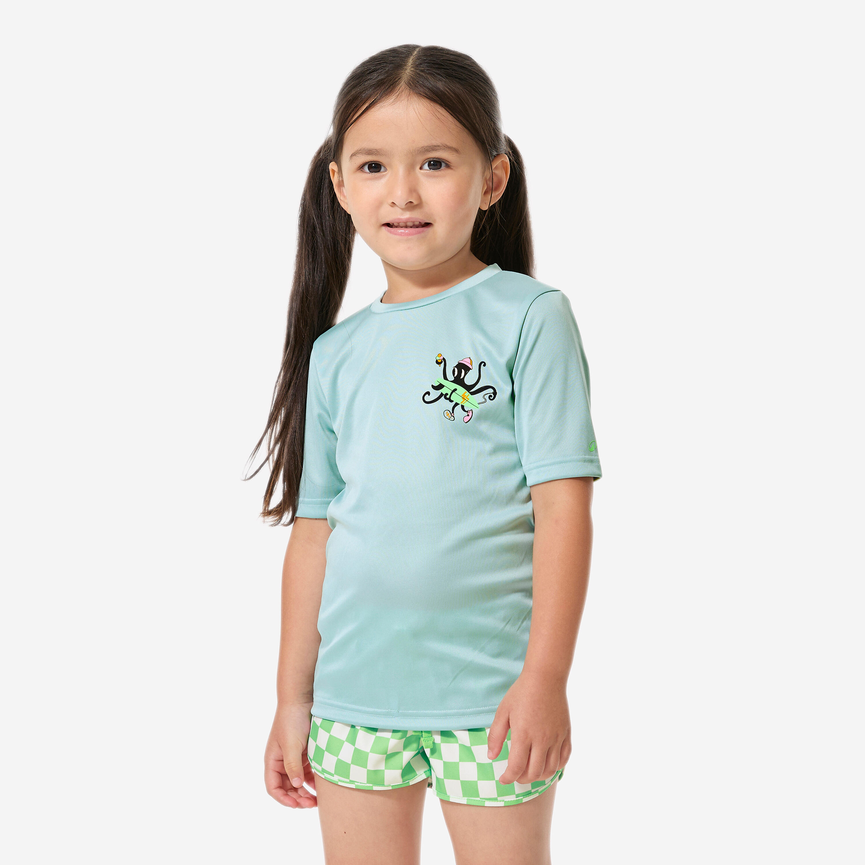UV-Shirt Kinder 100 Poulpy blau