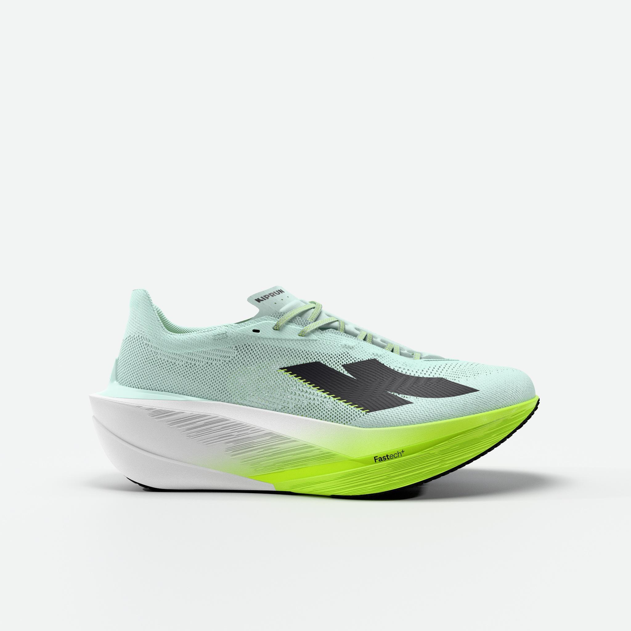 Laufschuhe Straße Herren - Kipstorm Tempo grün/gelb