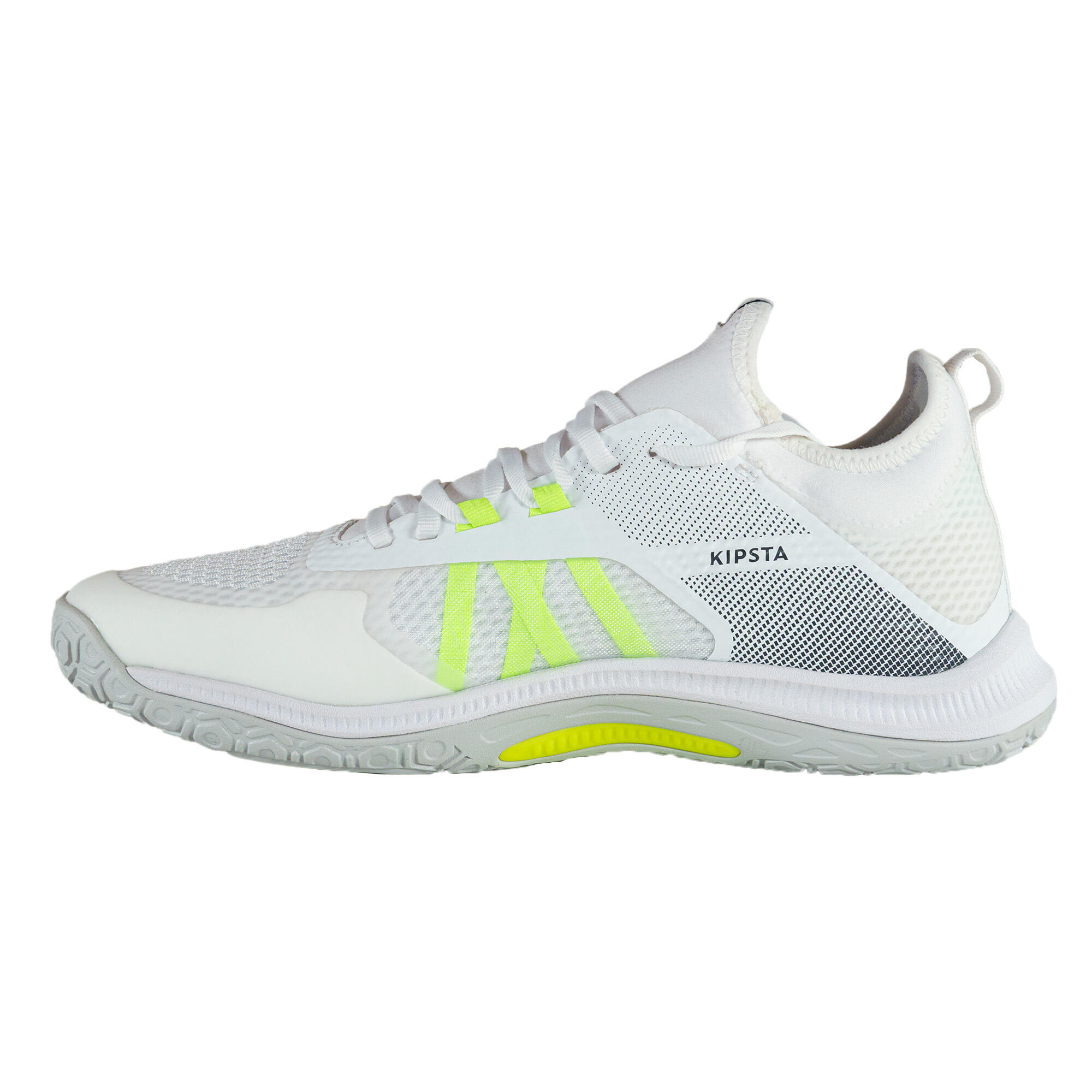Damen/Herren Volleyballschuhe - FIT 500 weiß/gelb