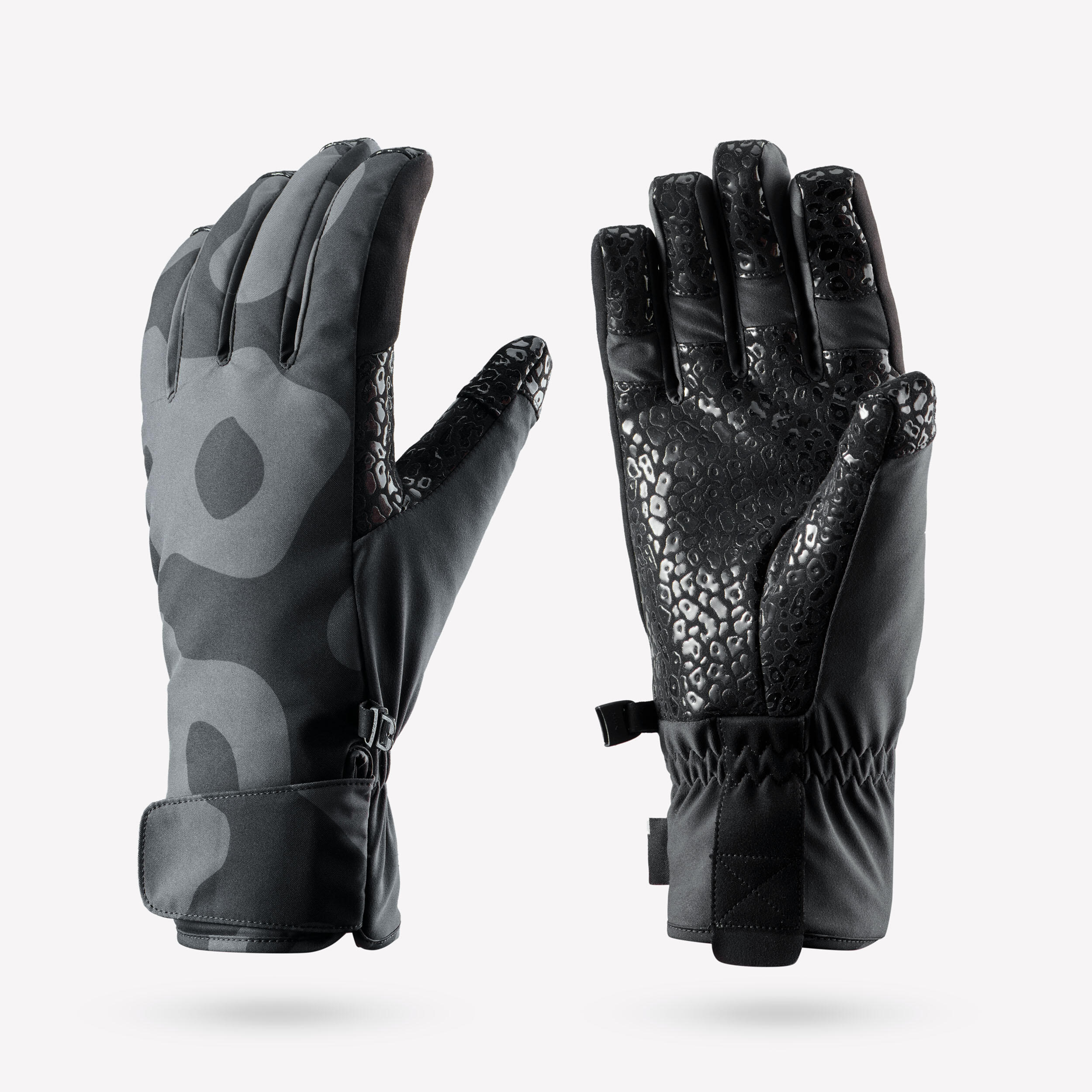 Skihandschuhe Erwachsene rutschfest wasserdicht - FS900 schwarz