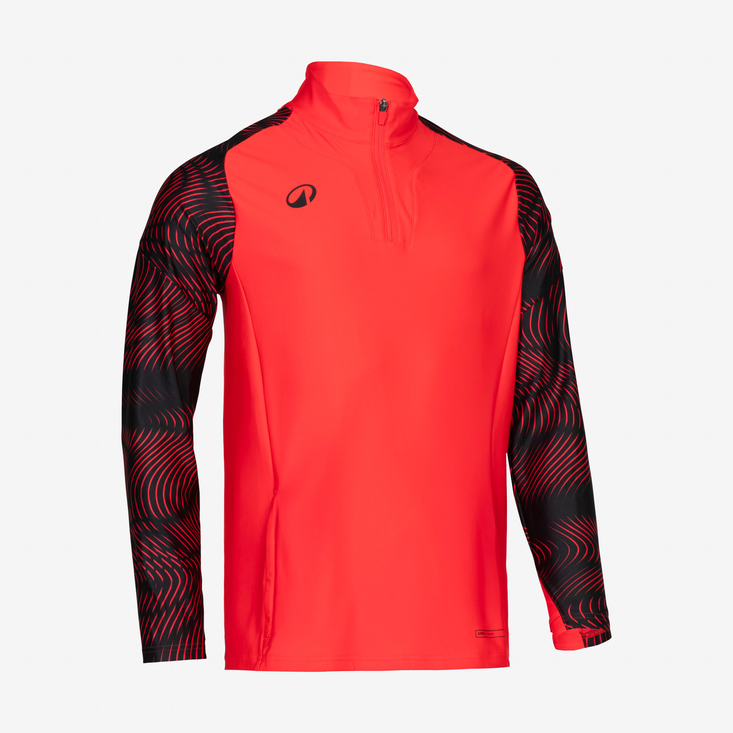 Damen/Herren Fußball 1/2-Zip Sweatshirt - VIRALTO Wavy Club neonrosa/schwarz