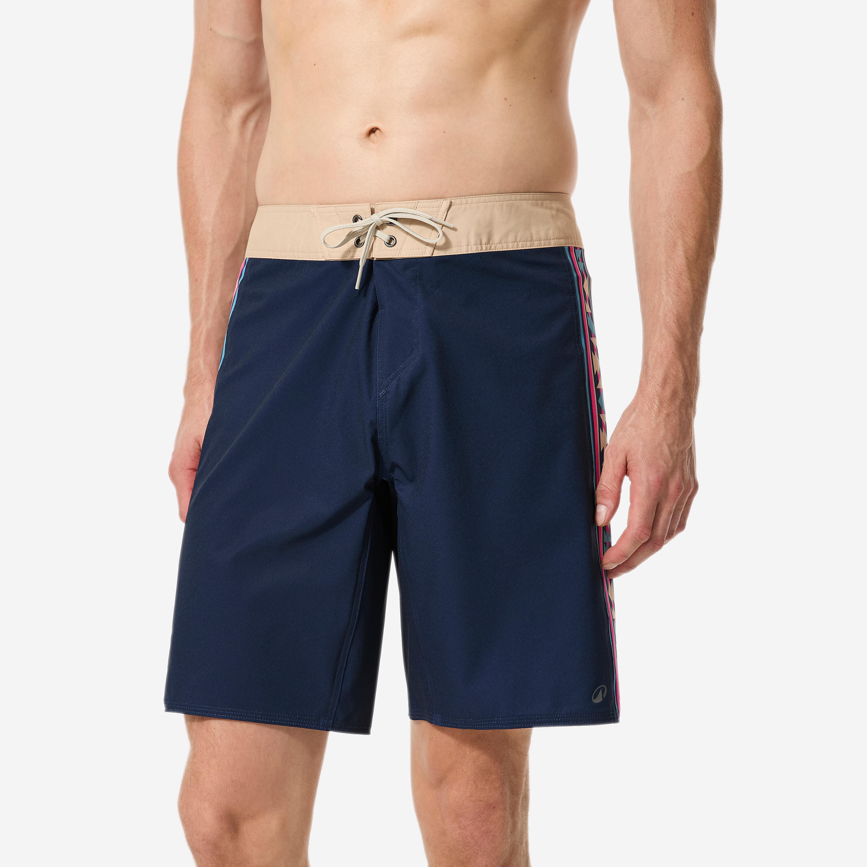 Boardshorts Herren 500 Arch Navajo lang 19'' blau