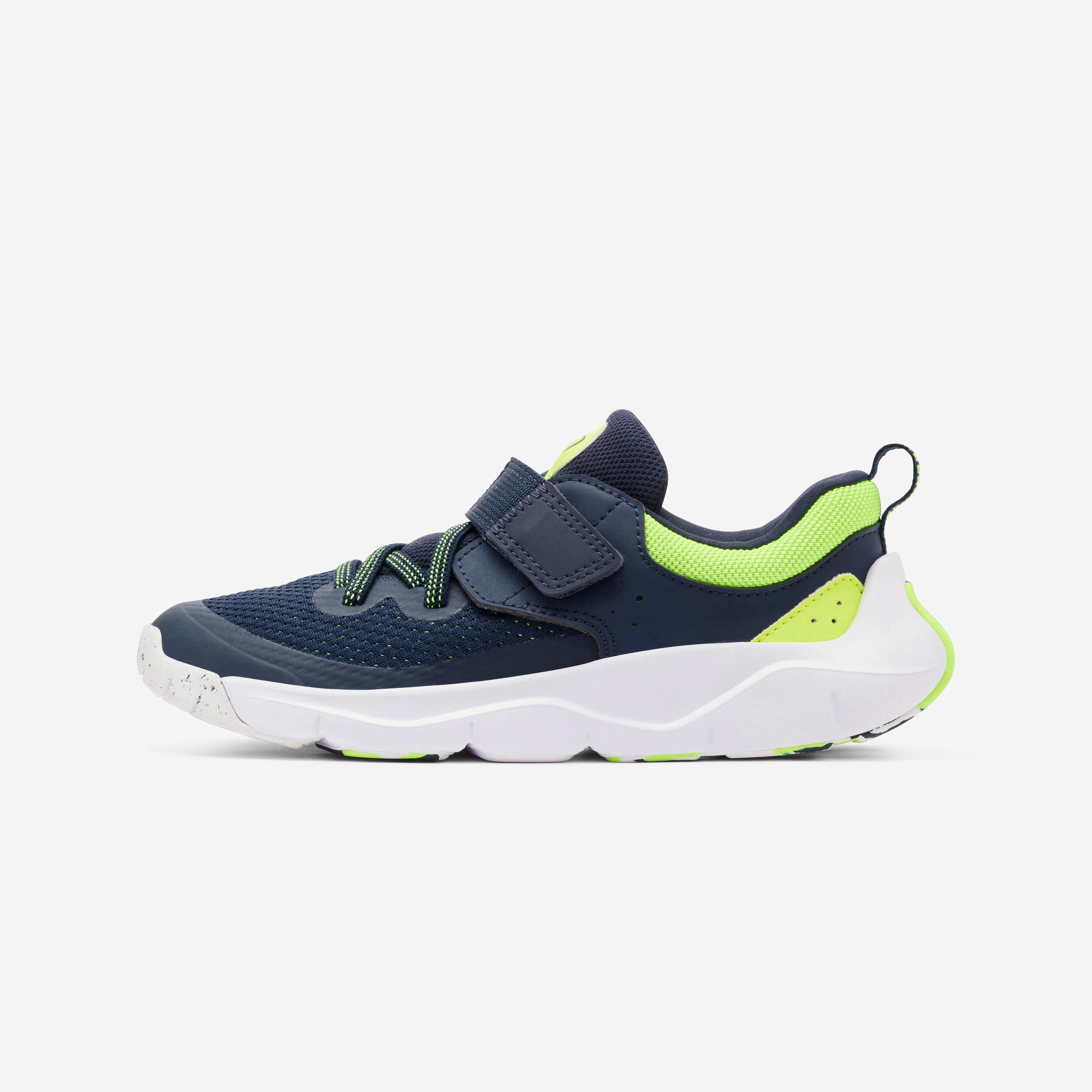 Sportschuhe Kinder Klettverschluss leicht - Playful Fast blau/gelb