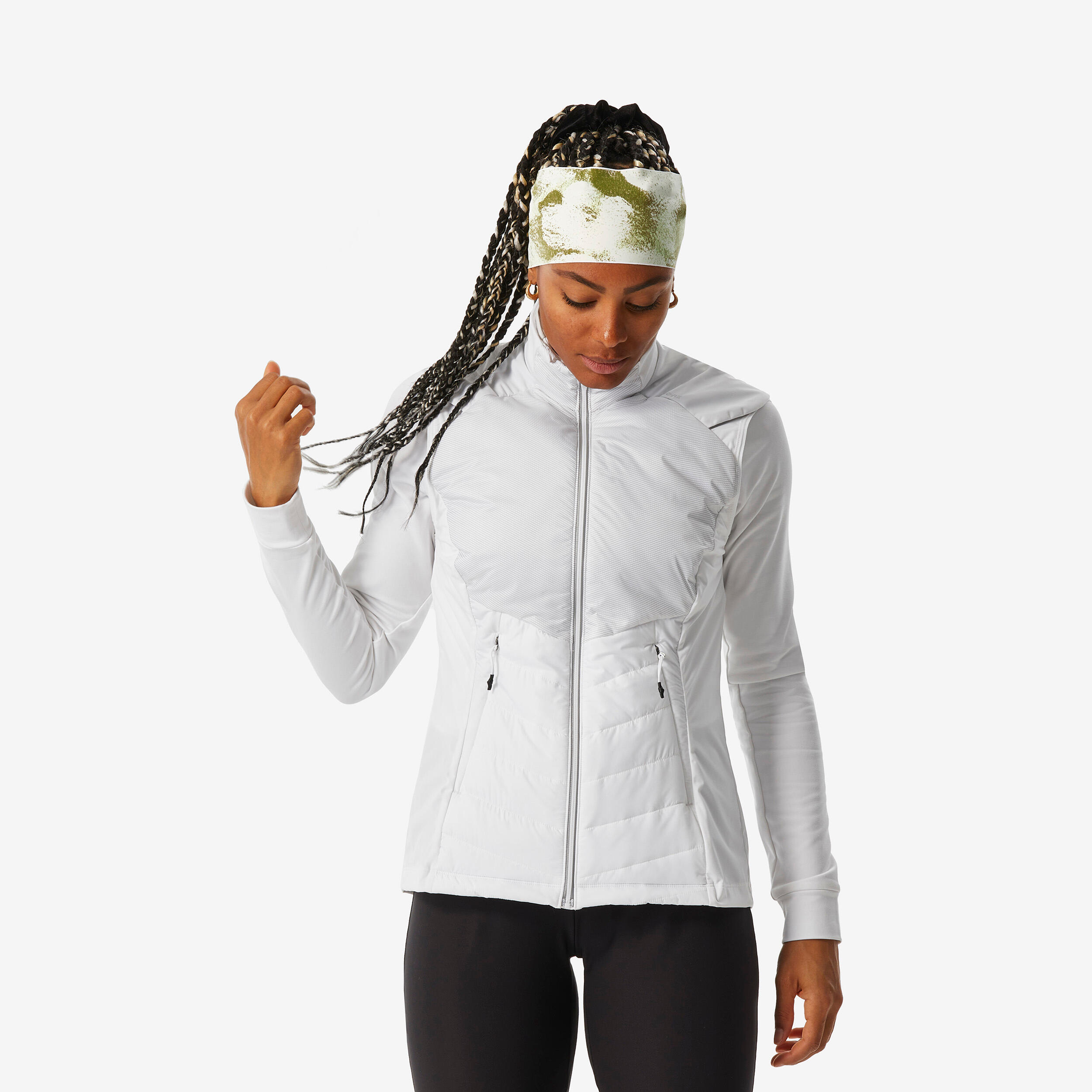 Langlaufweste Damen warm – XCS 500 weiß