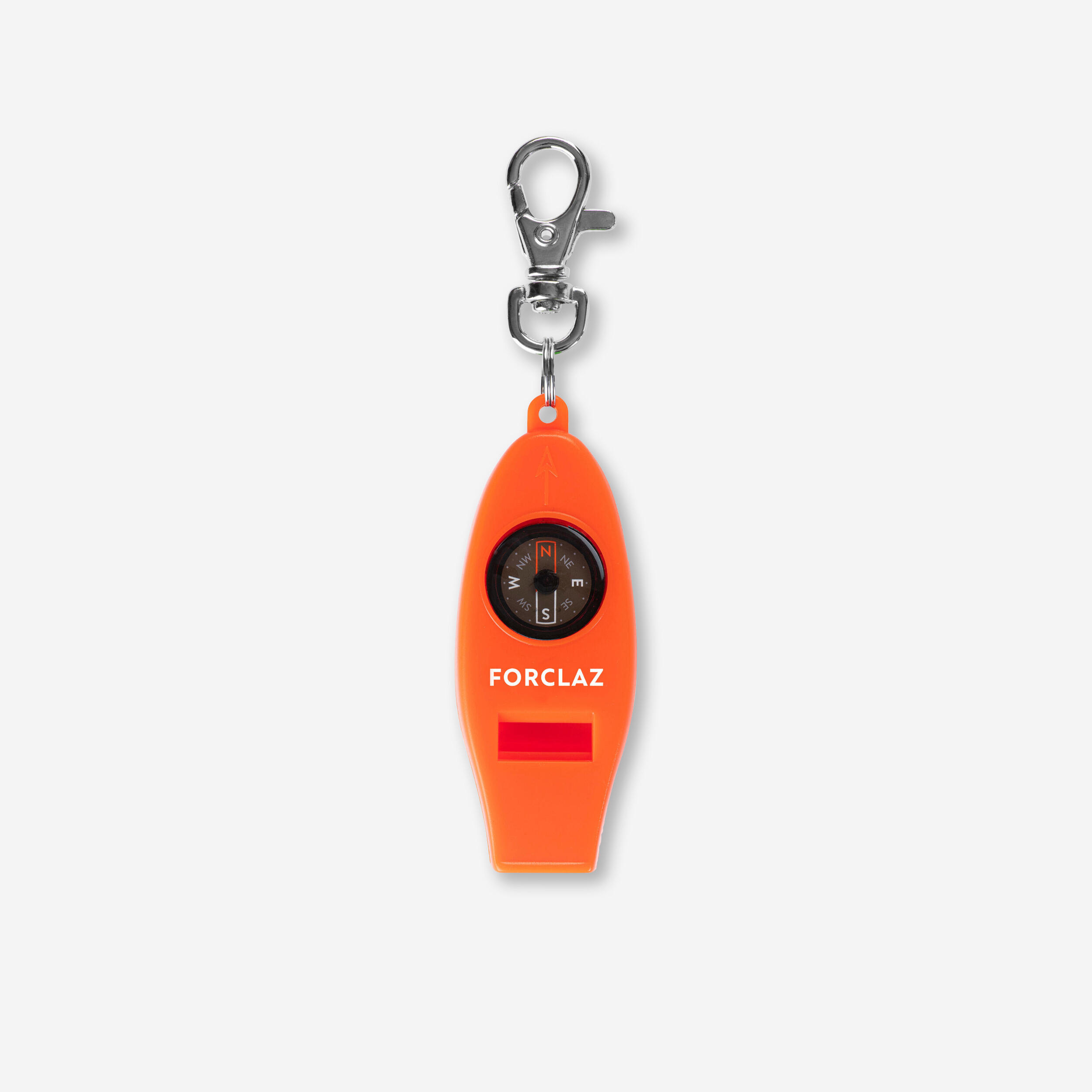 Multifunktionspfeife mit Kompass 50 orange
