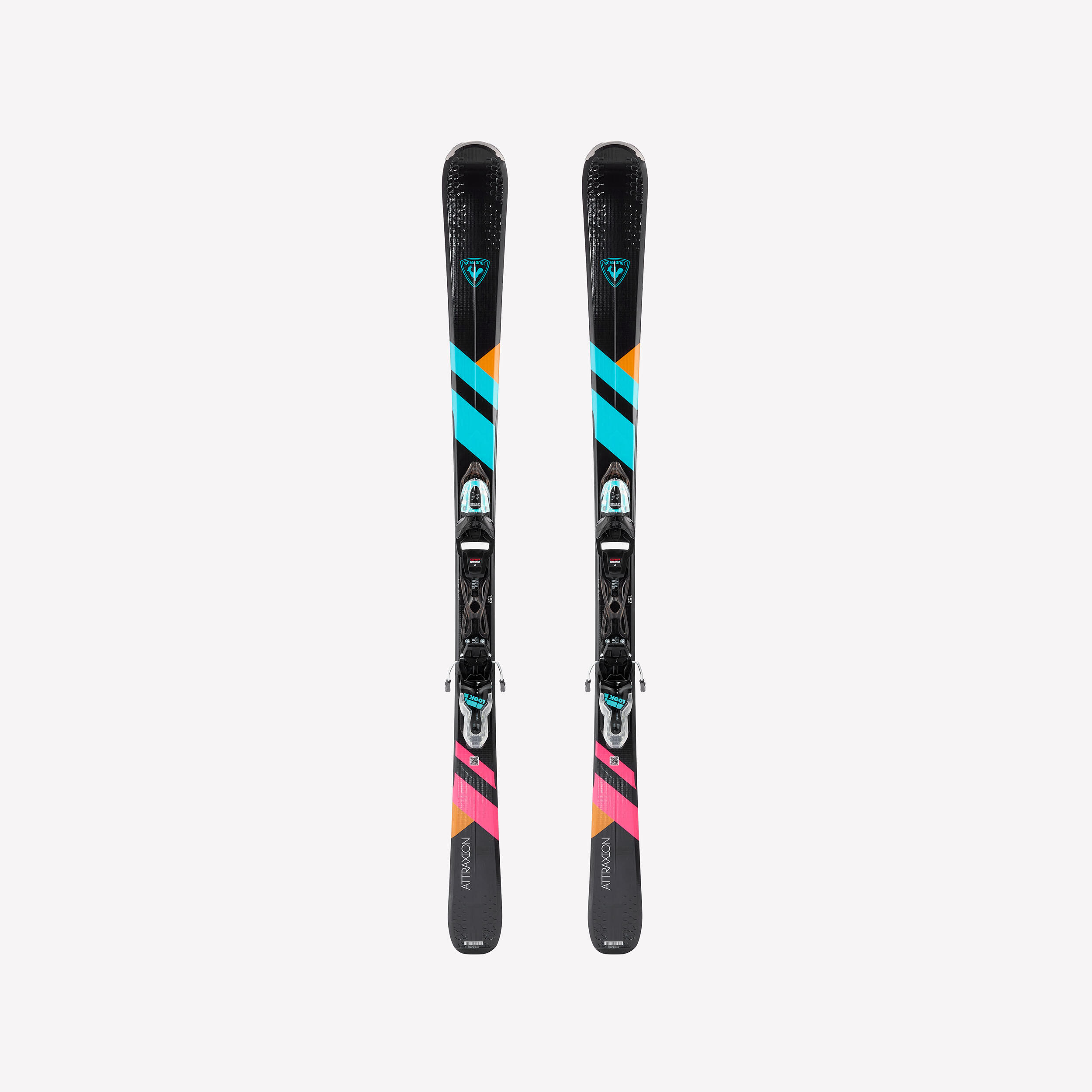 Ski Alpinski inkl. Bindung Damen - Rossignol Attraxion schwarz/rosa