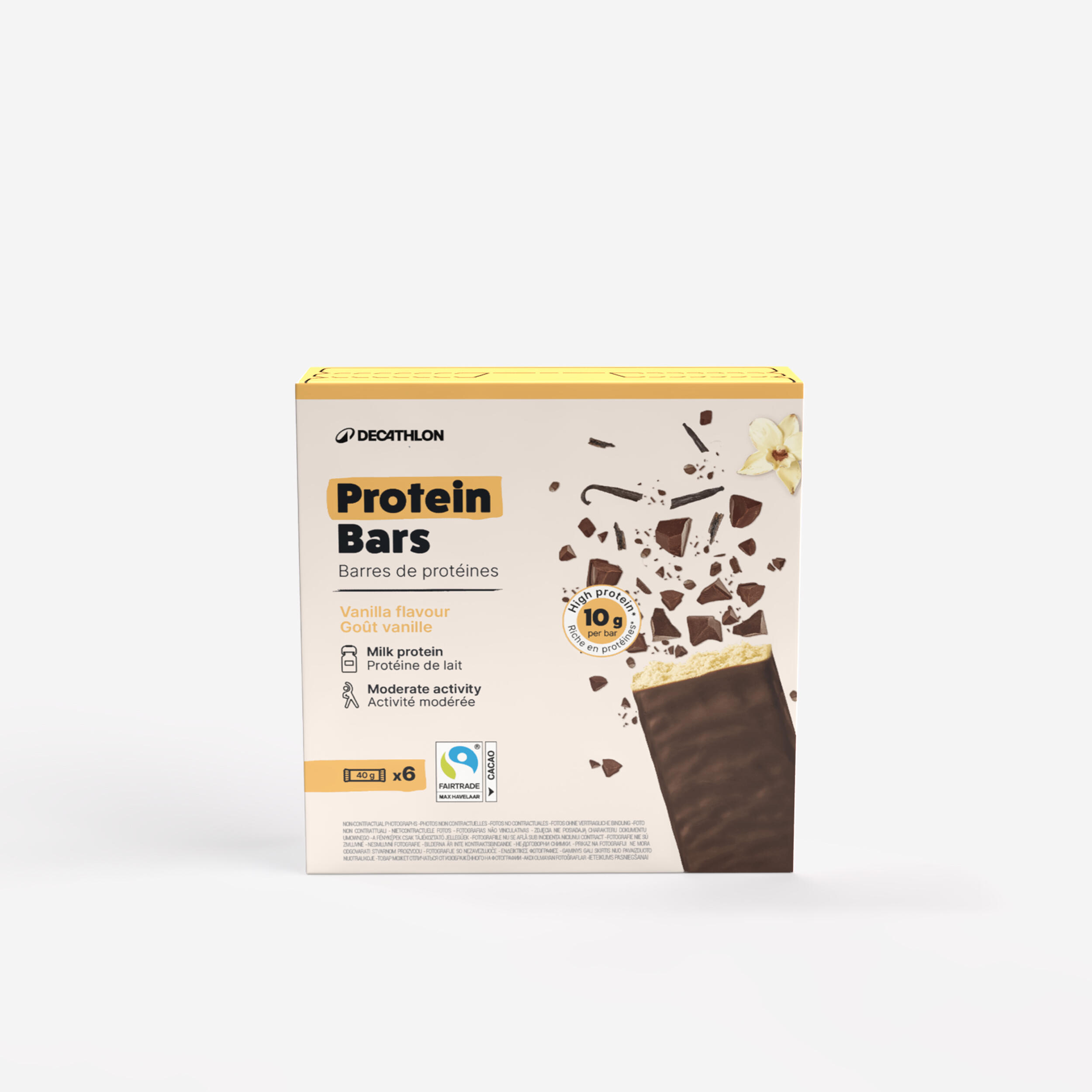 Proteinriegel Vanille mit Milchschokoladenüberzug 6 x 40g