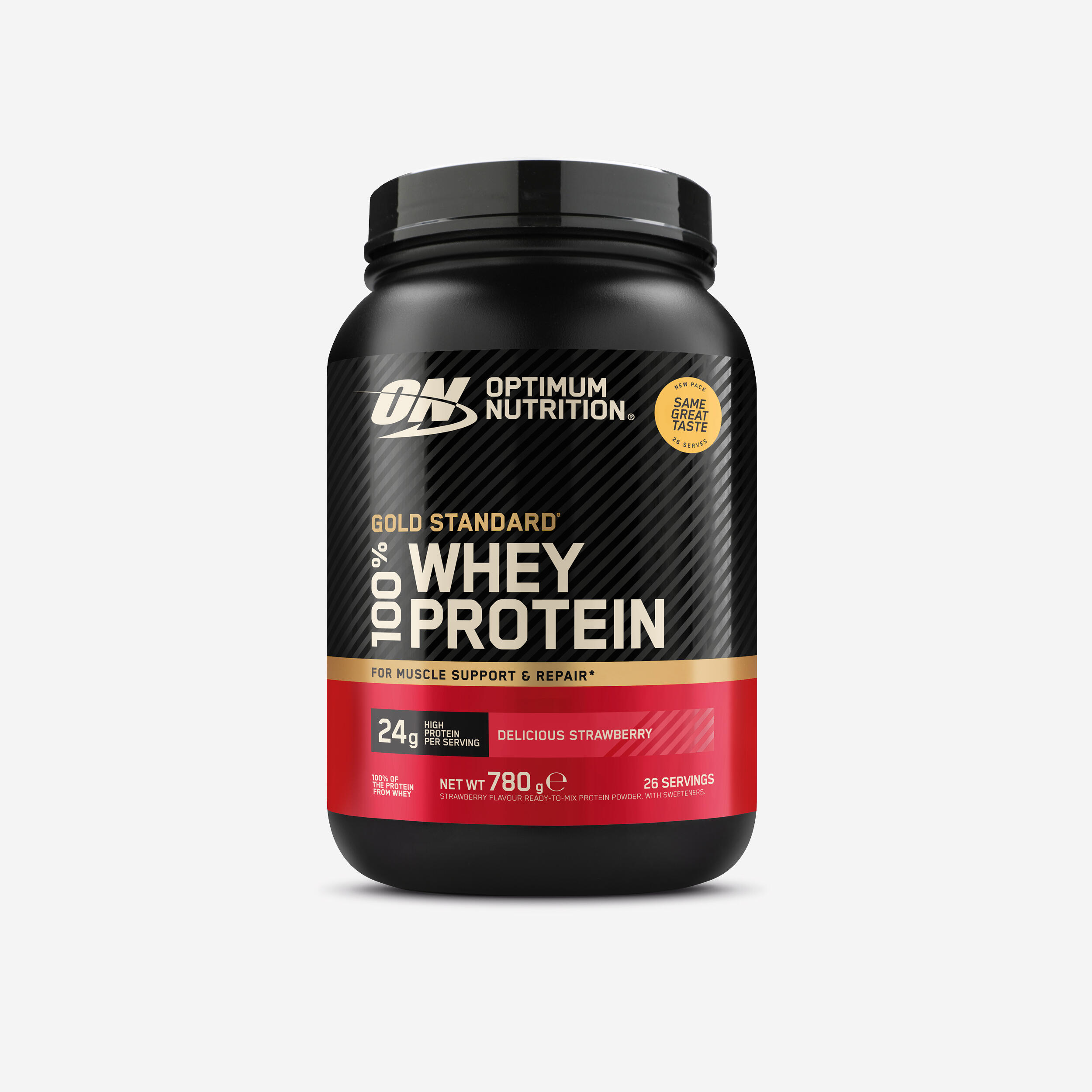 Proteinpulver 100 % Whey Erdbeere Gold Standard 780 g