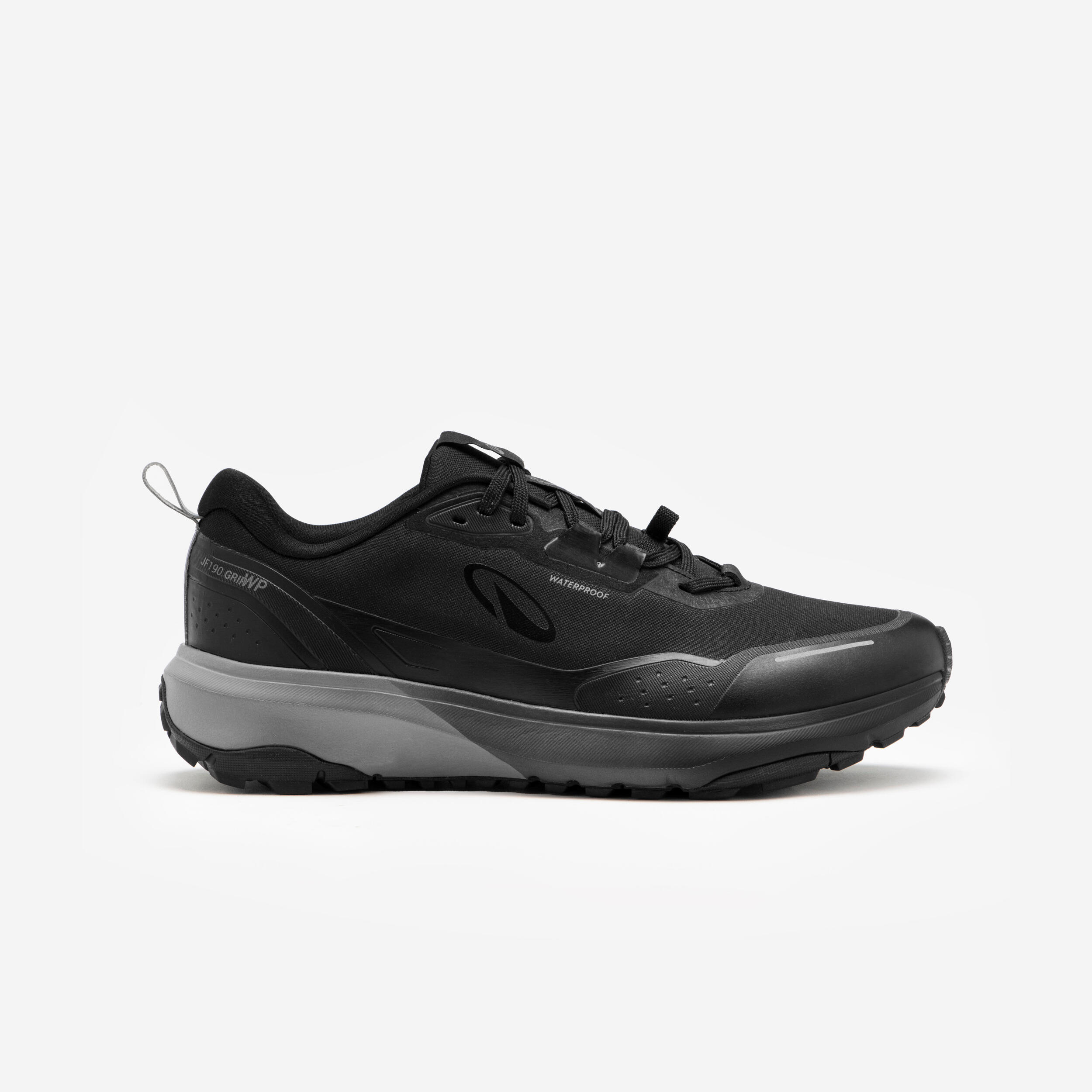 Laufschuhe Straße Trailrunning Herren wasserdicht - Jogflow 190 Grip schwarz