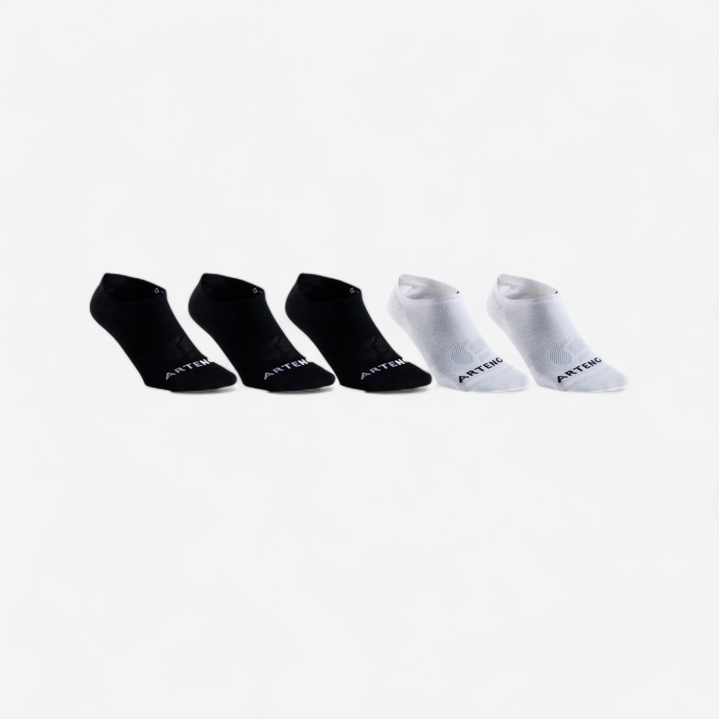 Tennissocken Low 5er-Pack - RS160 schwarz/weiß