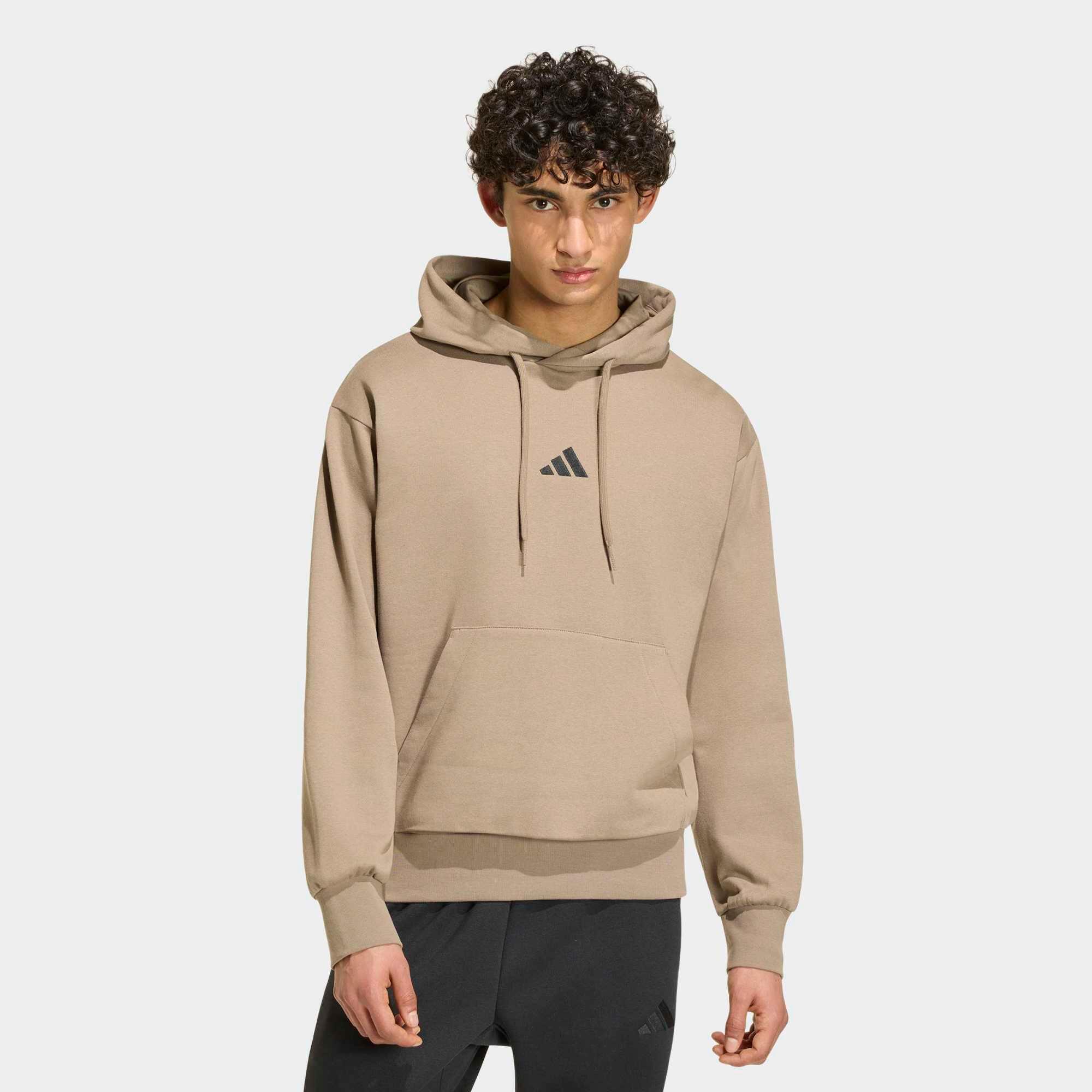 Hoodie Baumwolle - khaki