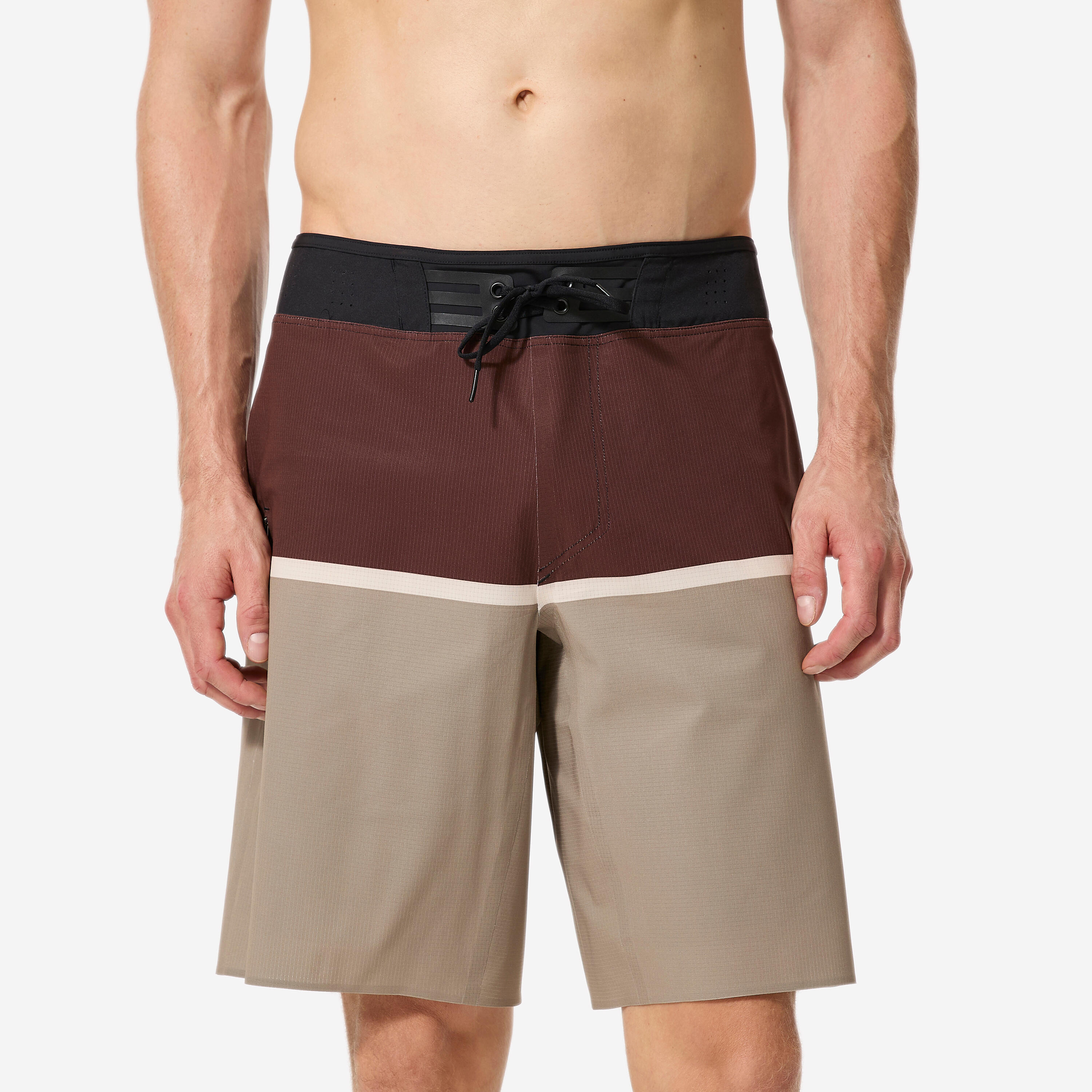 Boardshorts Surfen Herren lang 900 Super Dude 20'' zweifarbig