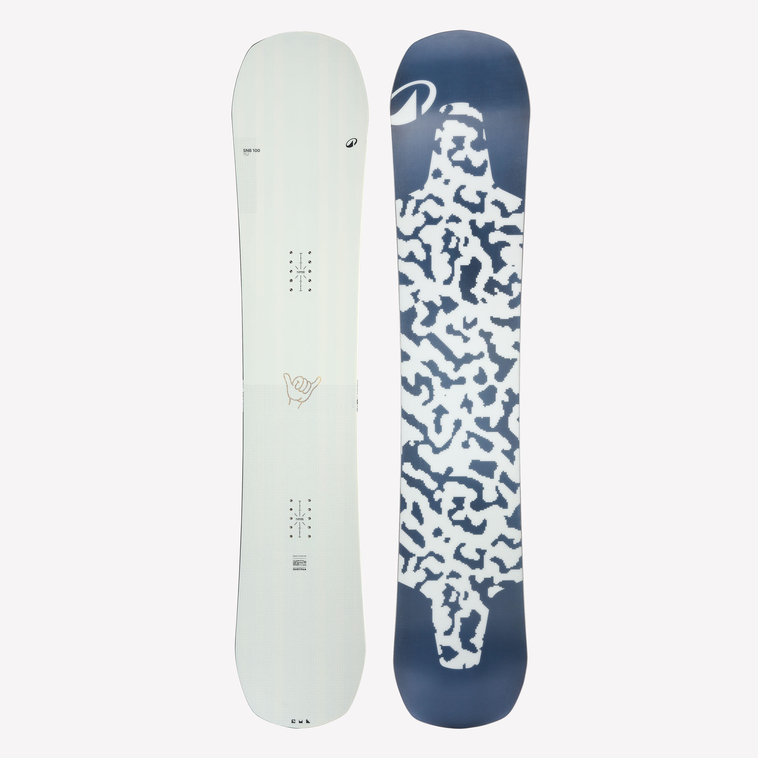 Snowboard Allmountain Herren - SNB 100 beige