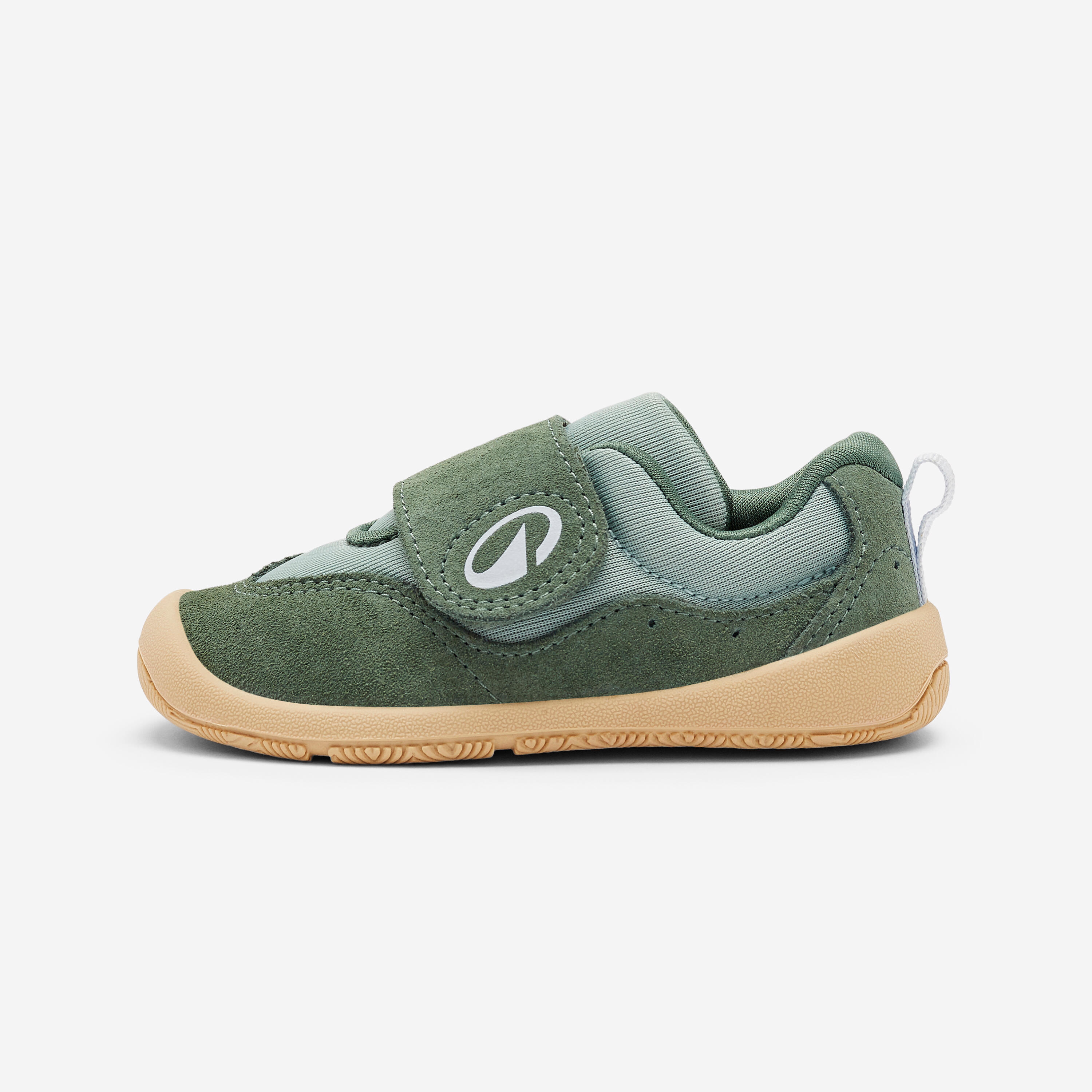 Barfußschuhe Babys/Kleinkinder Klettverschluss - Crawler Hybrid grün