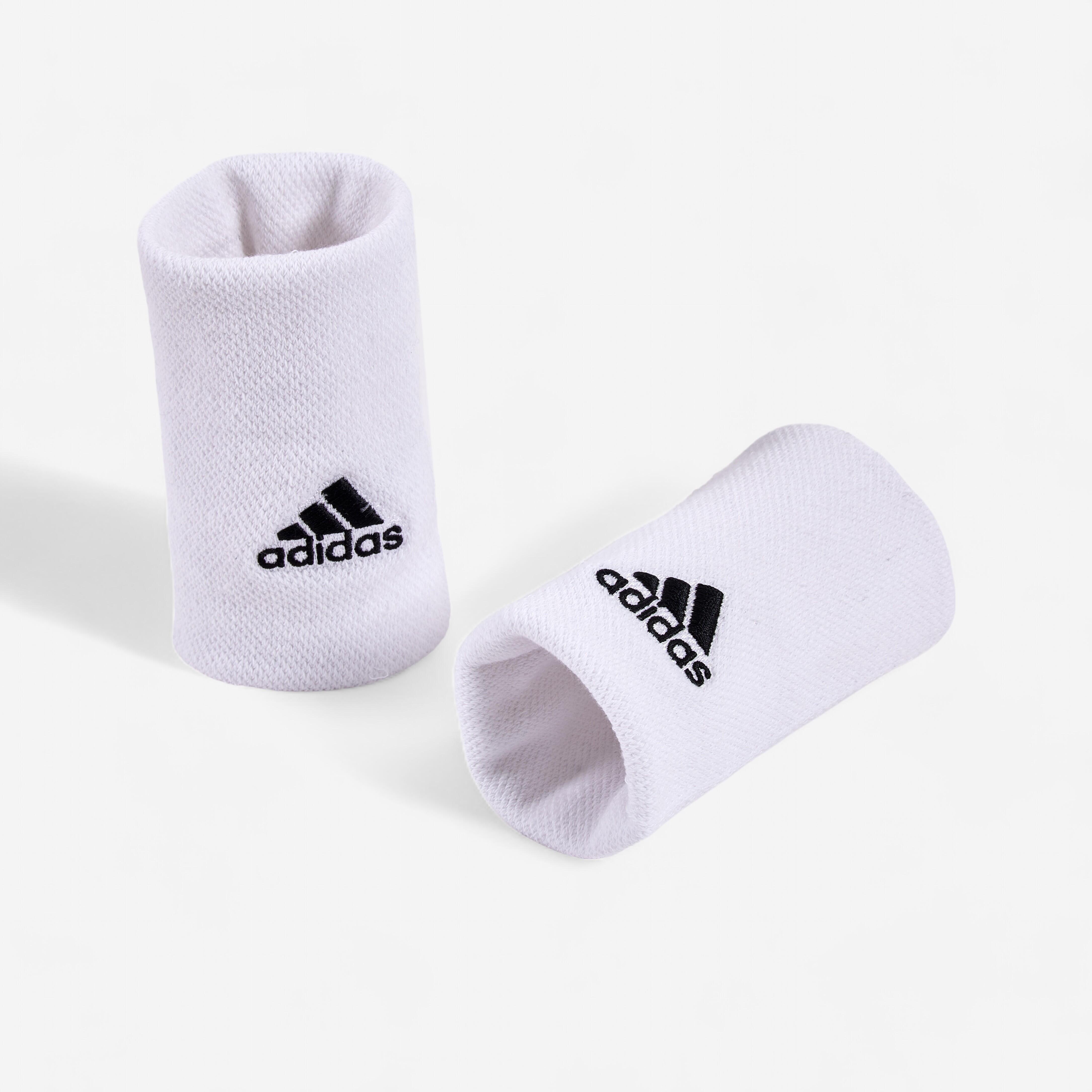 Schweissband Tennis ADIDAS - breit weiss