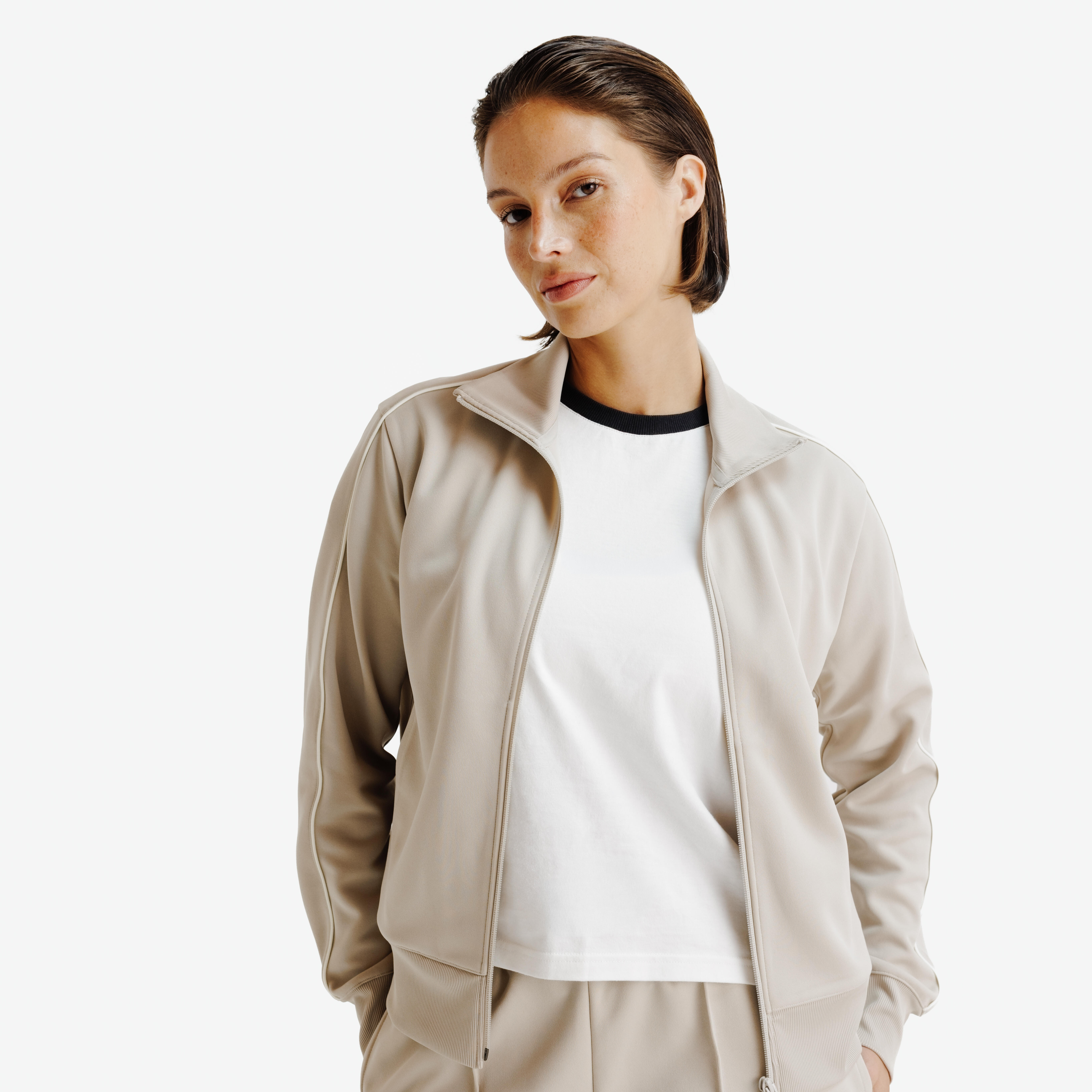 Trainingsjacke Damen - Heritage beige