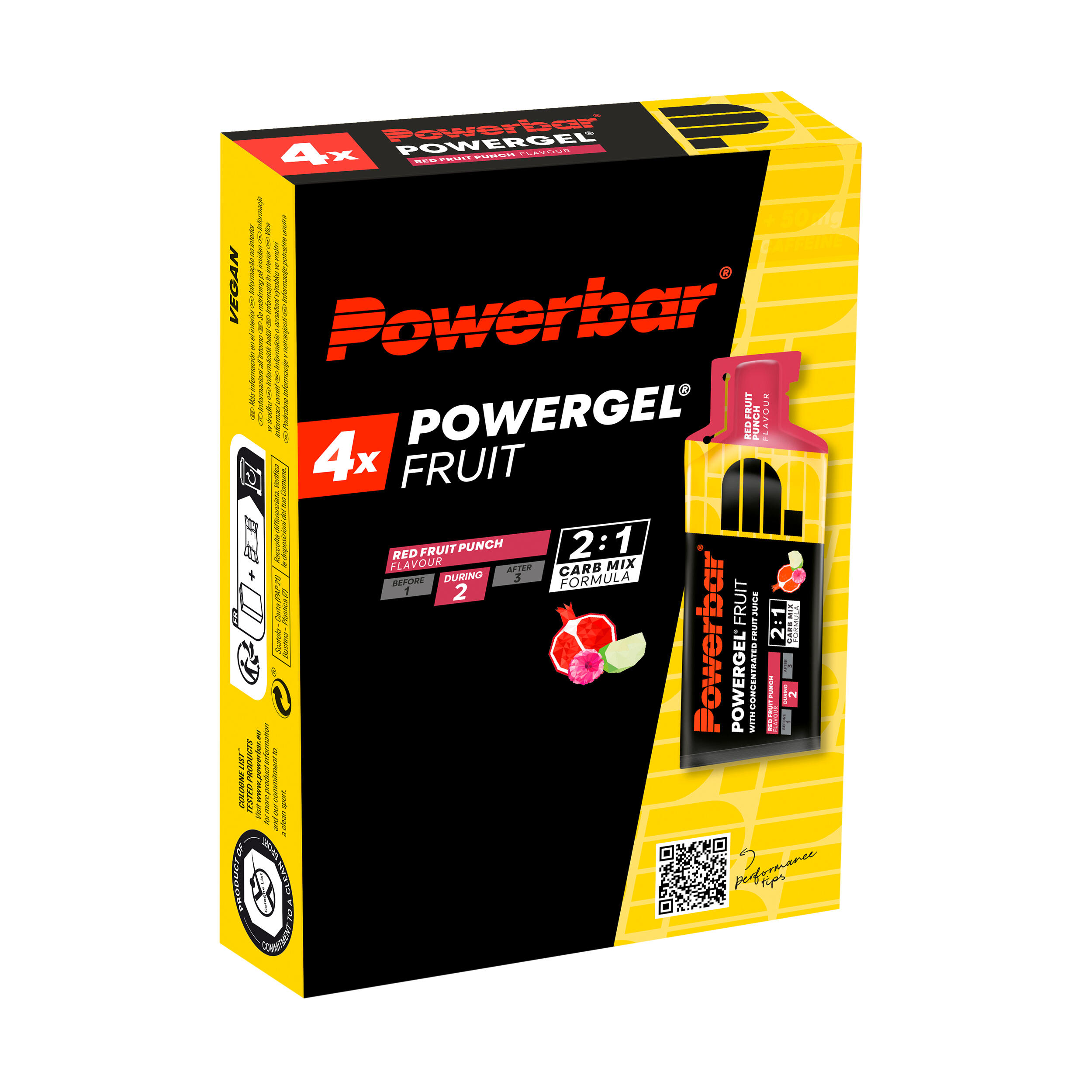 Energy Gel Power Gel Rote Früchte 4 × 41 g