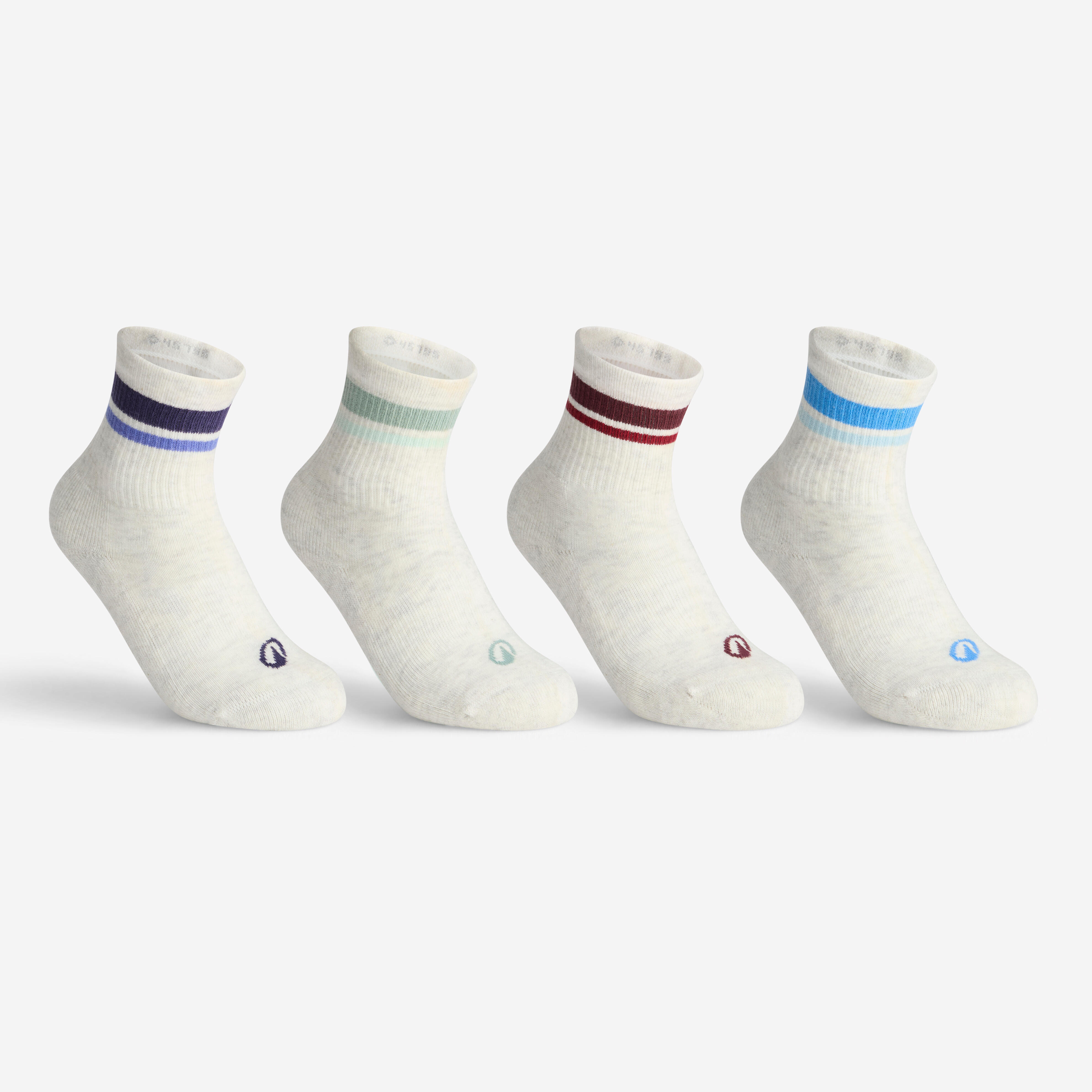 Kinder Tennissocken High 4er Pack - DKT One weiß