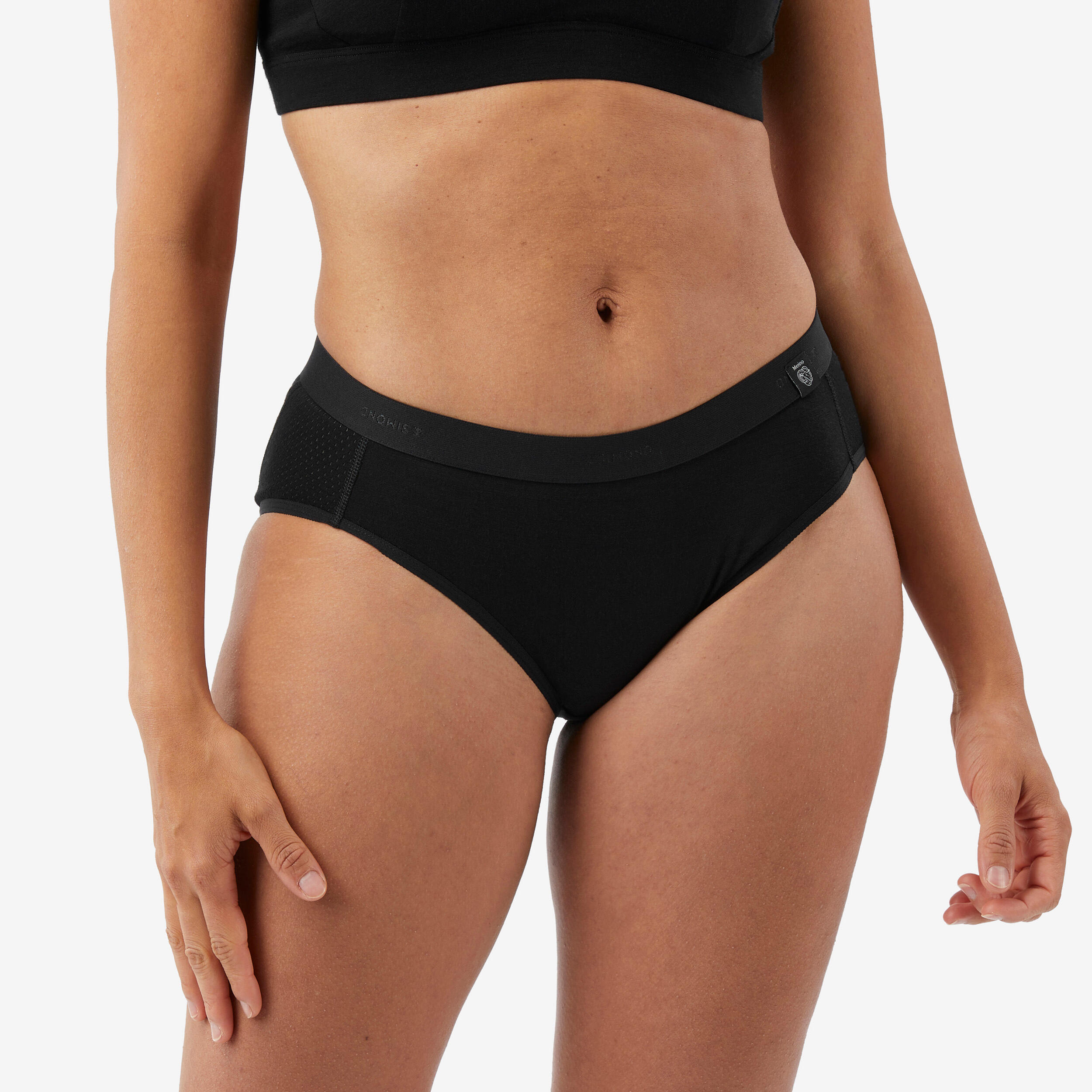 Merino Funktionsunterwäsche Damen - MT500 schwarz